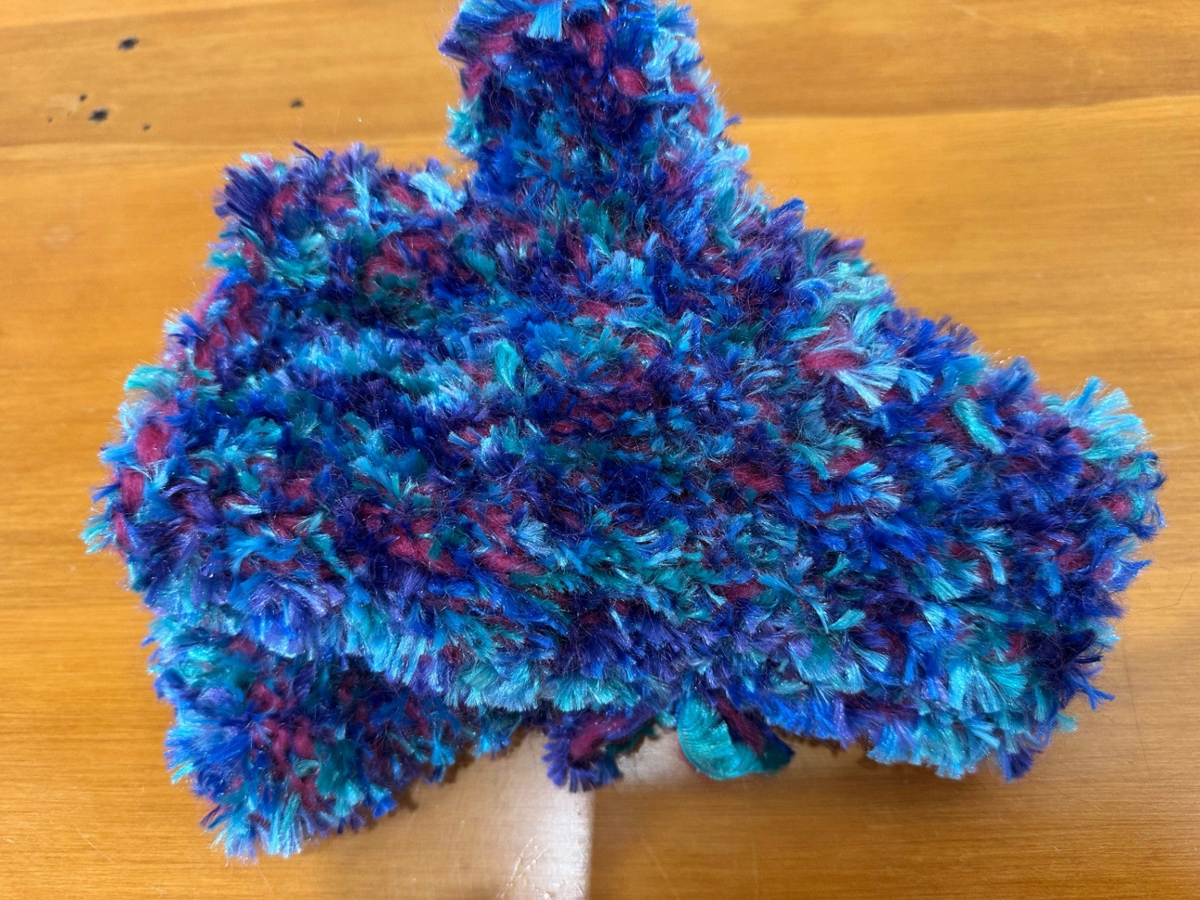 Handmade in New Brighton - Blue Textured Mittens