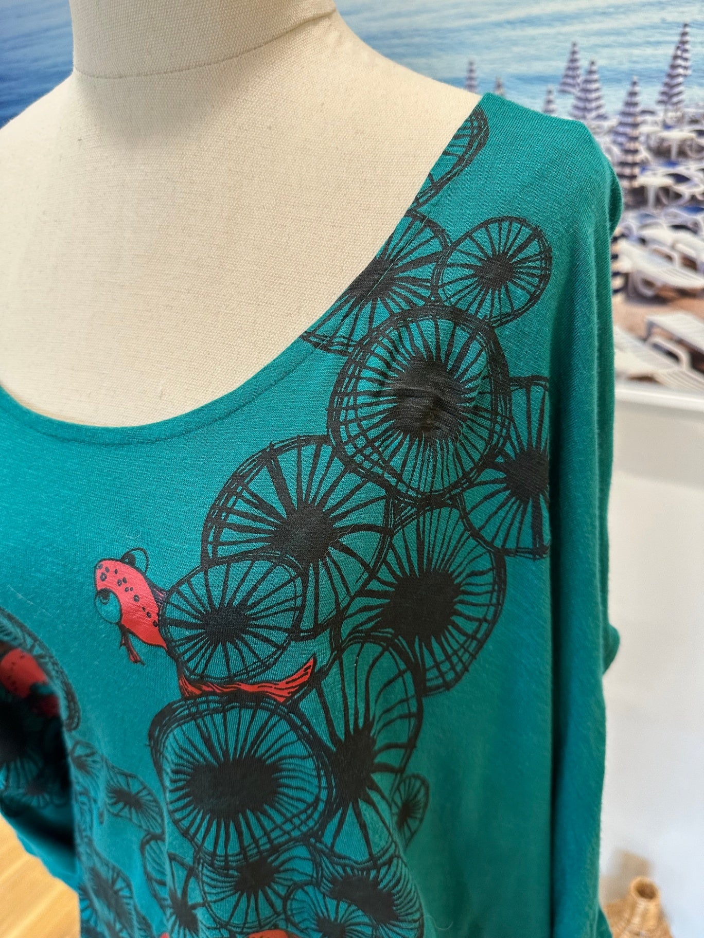 Batwing Jumper - One Size - Teal