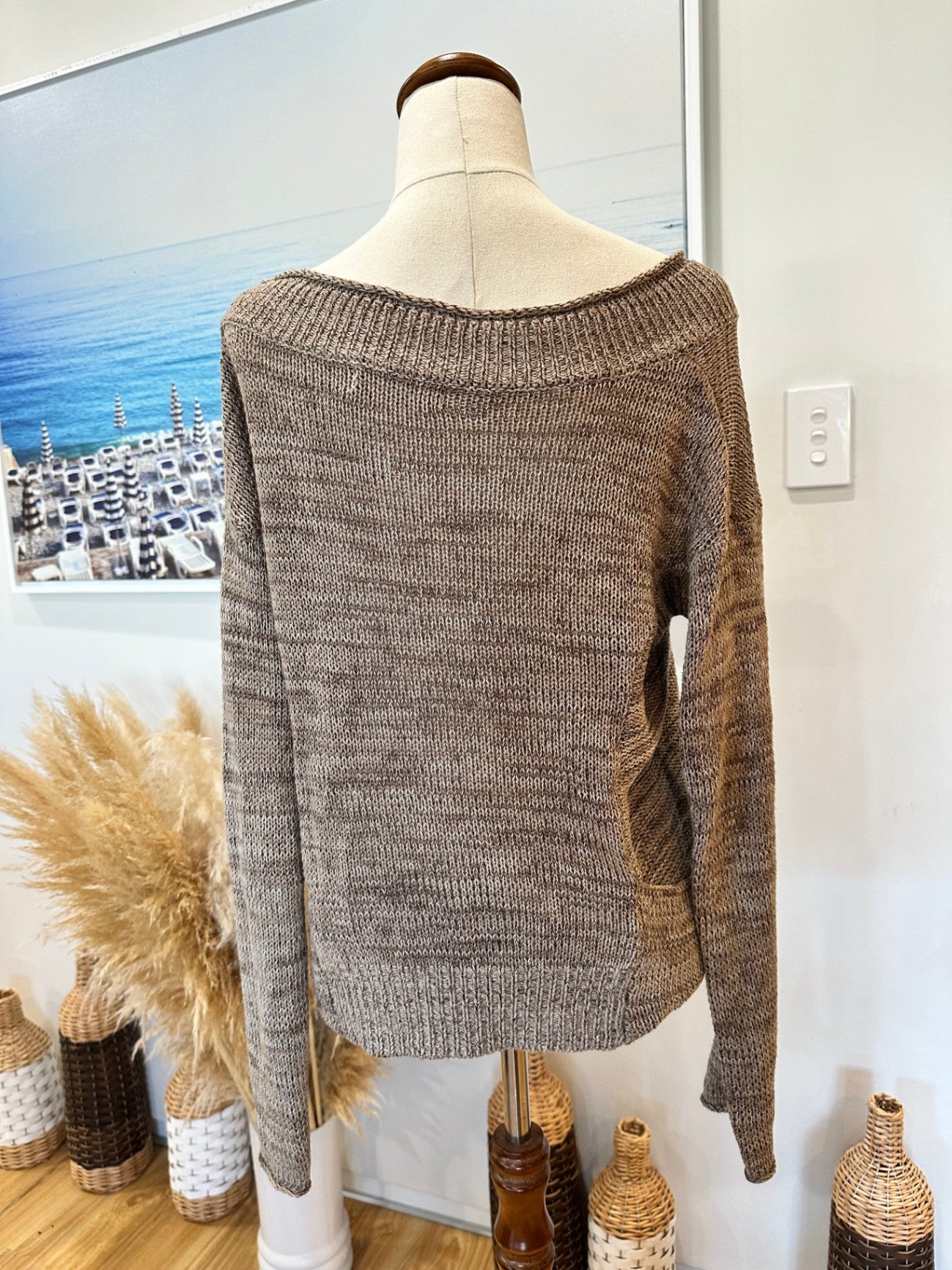 Glassons - Boho Jumper - Size 12 - Brown