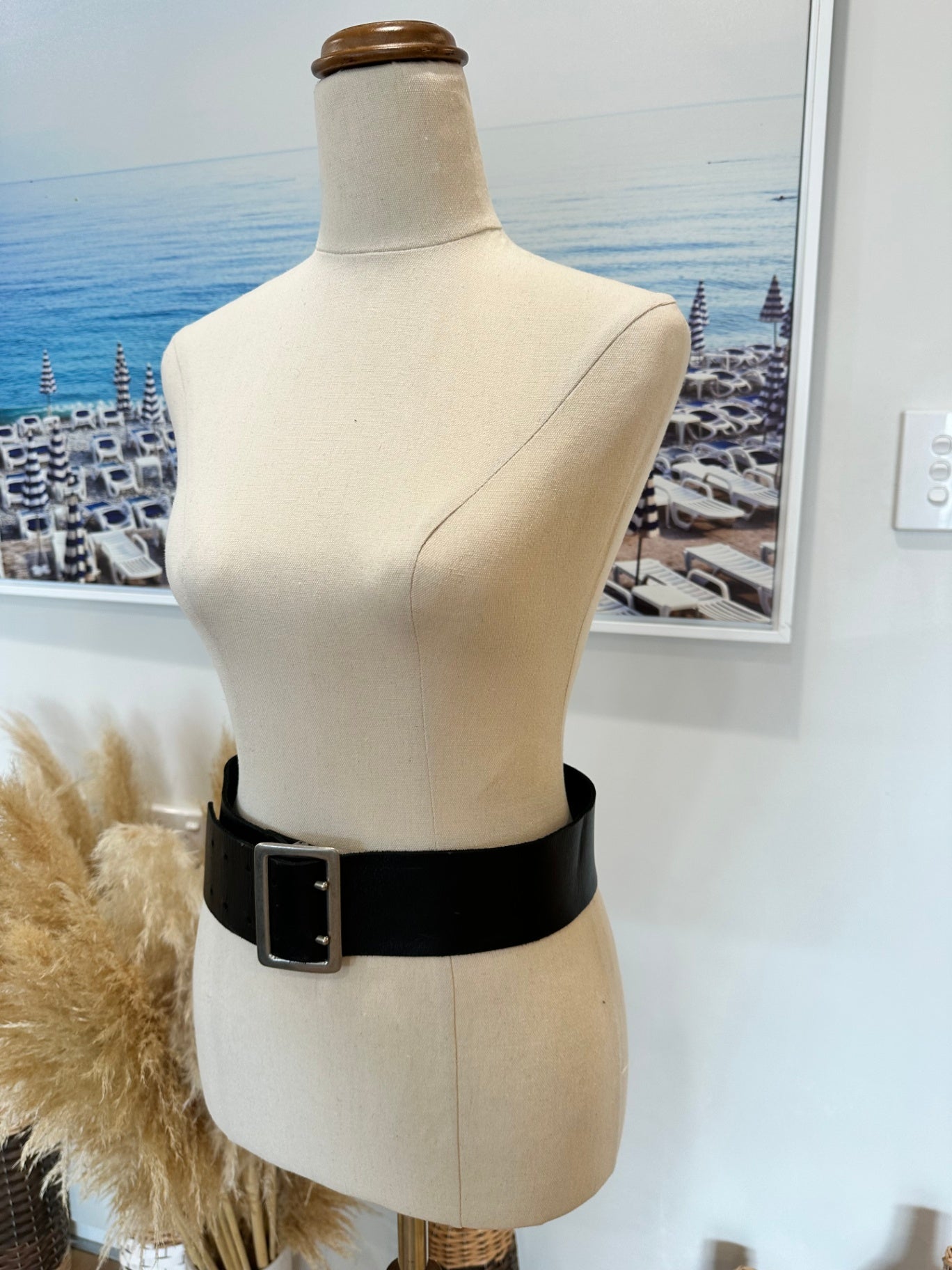 Belt - Wide Black - USA size 2