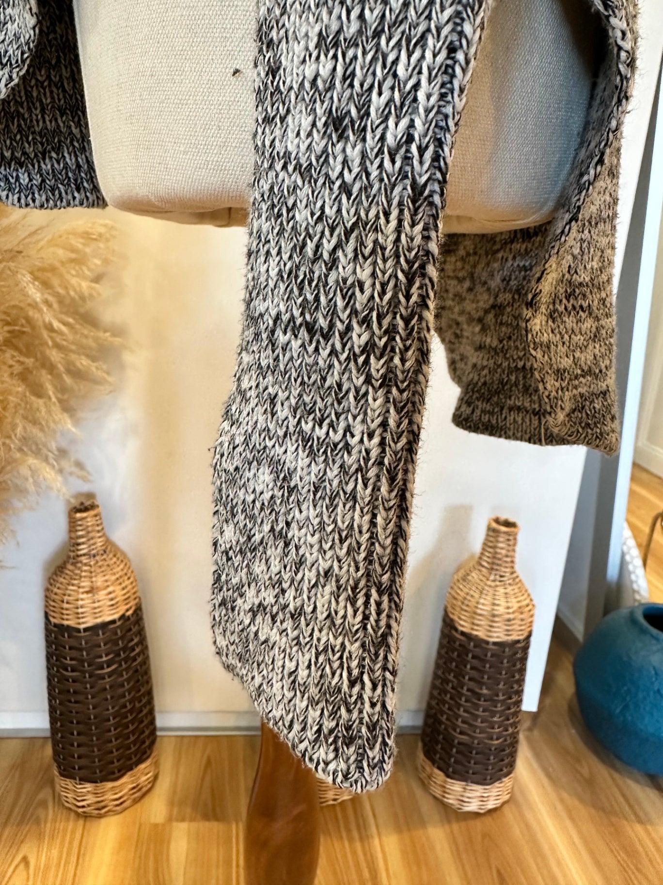 Bohemian Jumper - Small - Black + White