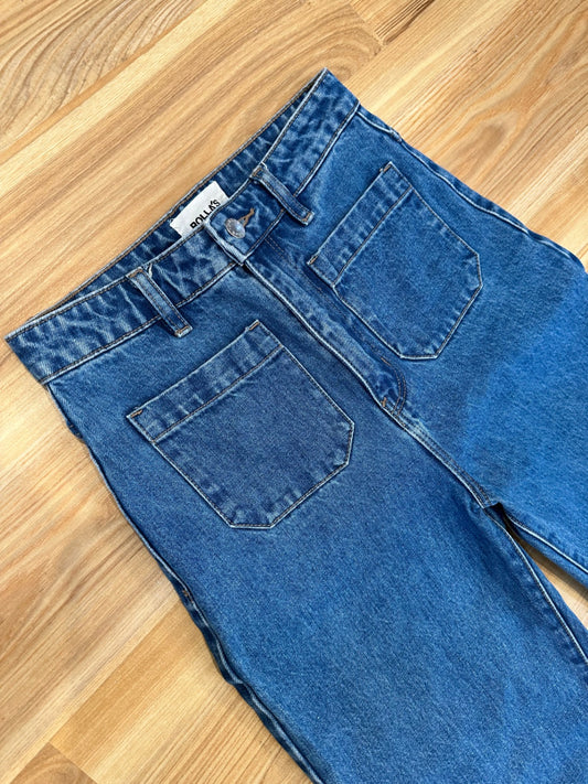 Rollas Jeans - Size 25 / Aussie 7 - G'Day Mate - Blue
