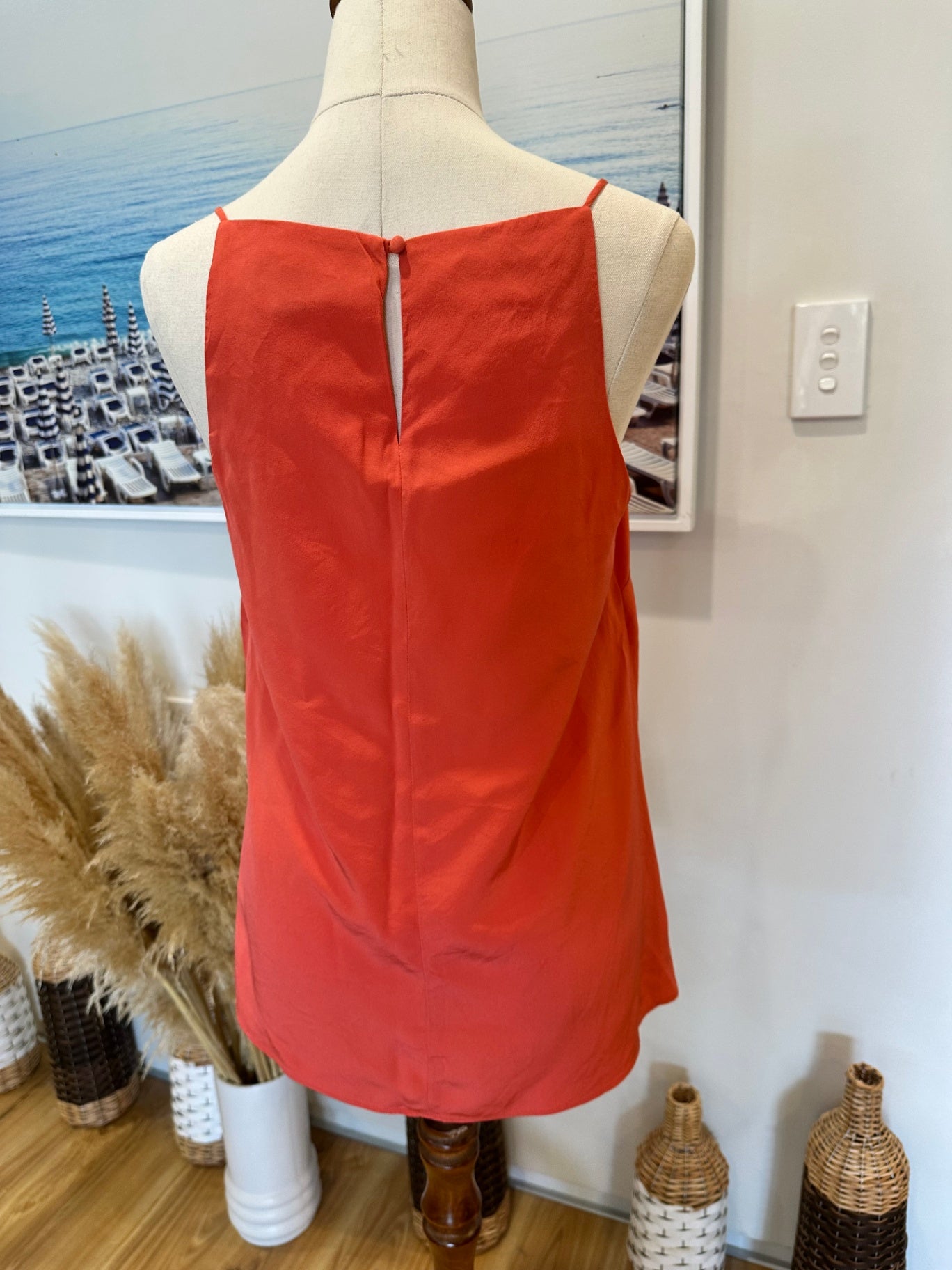 Country Road - Singlet Top - Extra Small - Tangerine