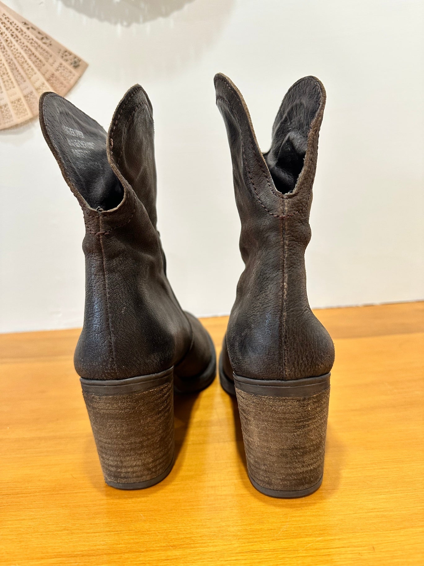 EOS - Leather Ankle Boots Brown - Size 38