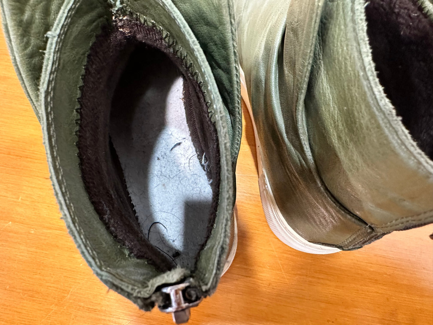 Ankle Boots - Size 37 - Olive green