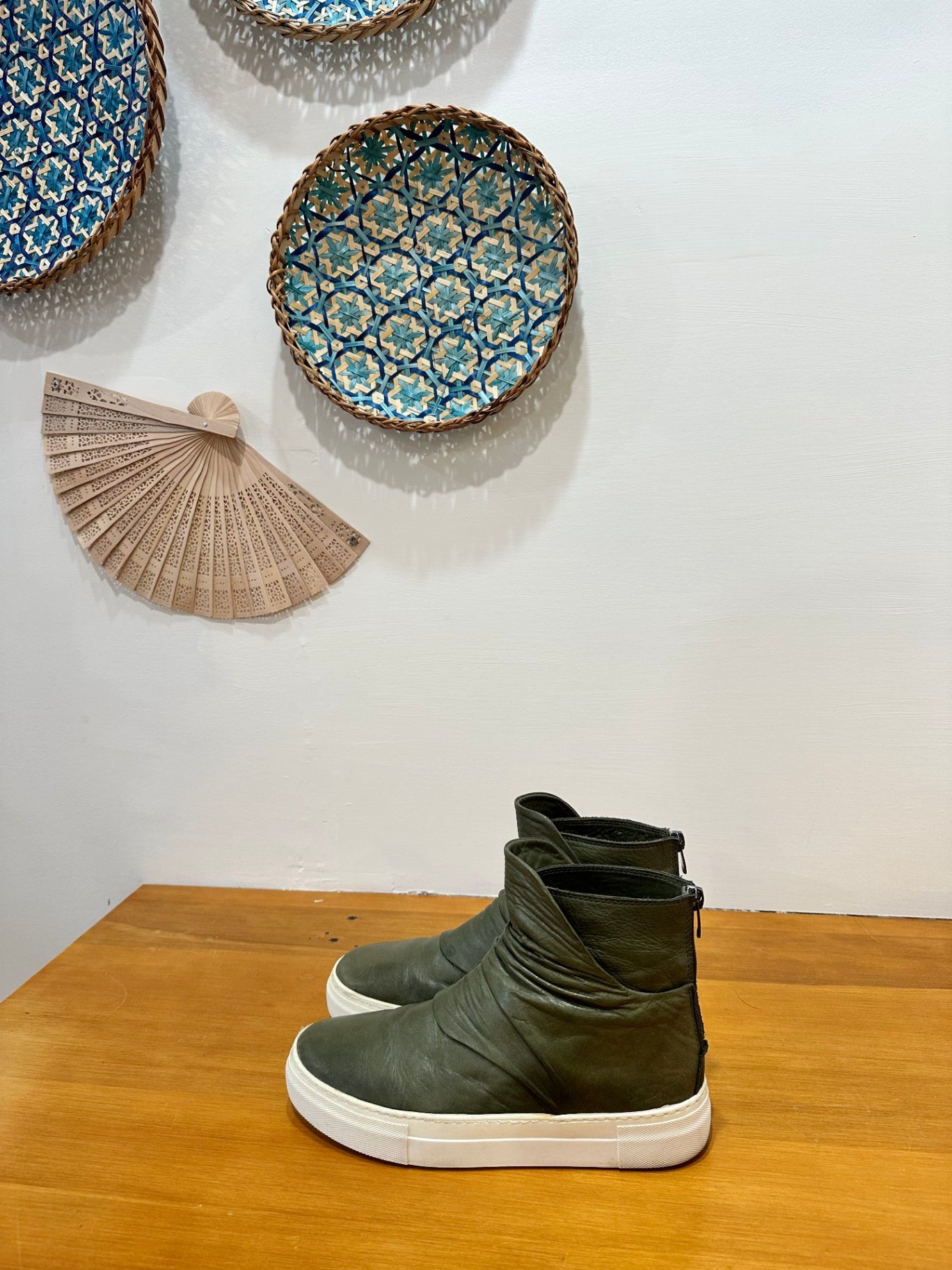 Ankle Boots - Size 37 - Olive green