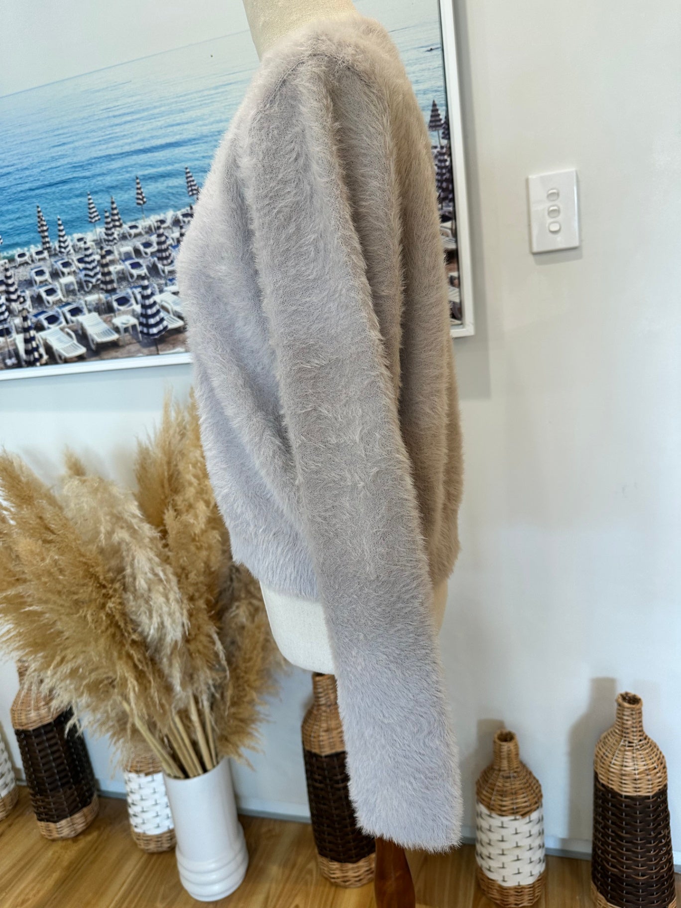Pimkie - Textured Cardigan - Small - Lavender