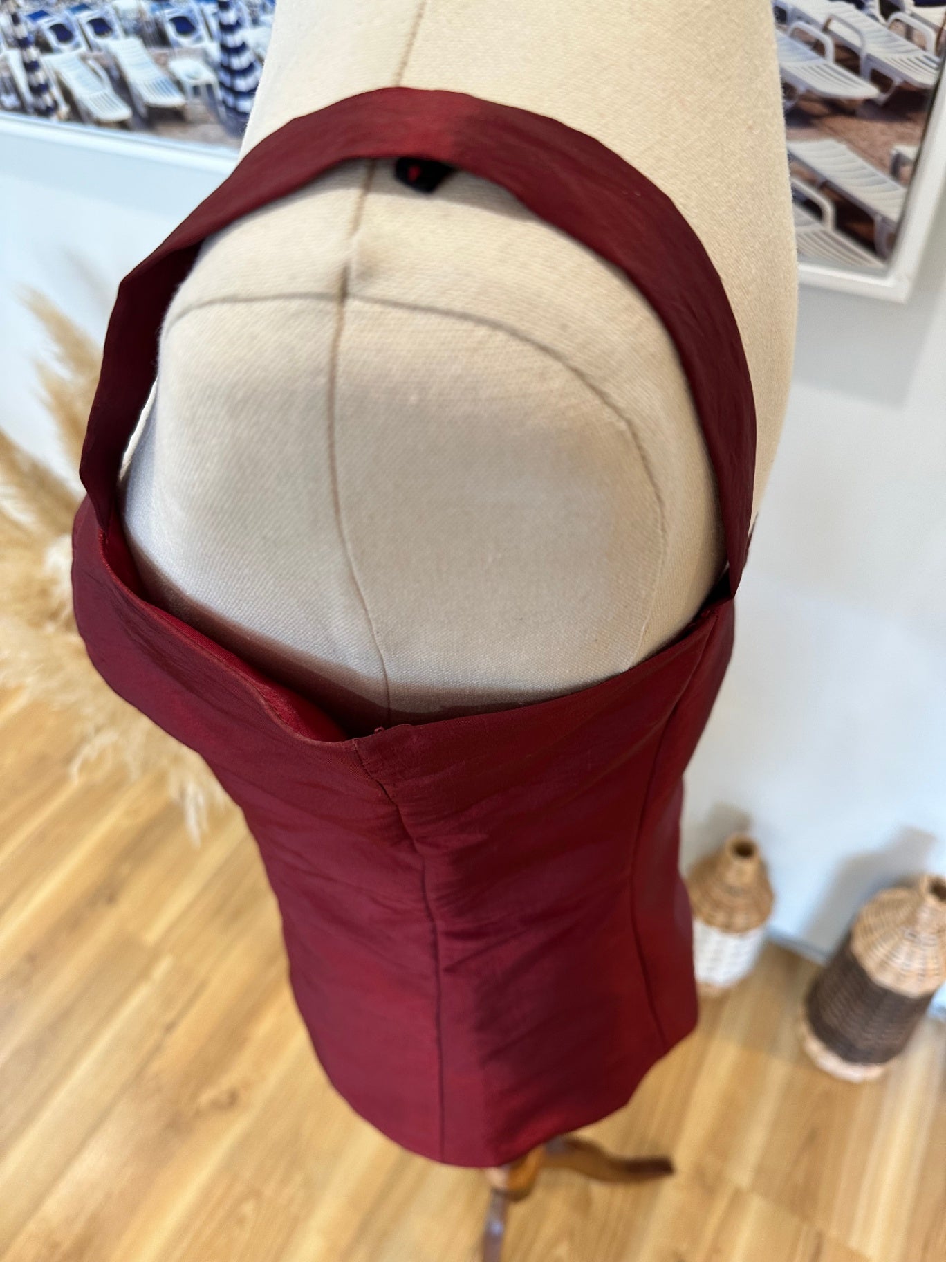 Formal Top - Small / Medium - Burgundy