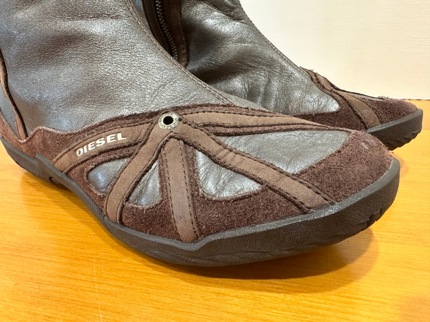 Diesel - Astronaut Boots - Leather & Suede - Size 38 - Brown
