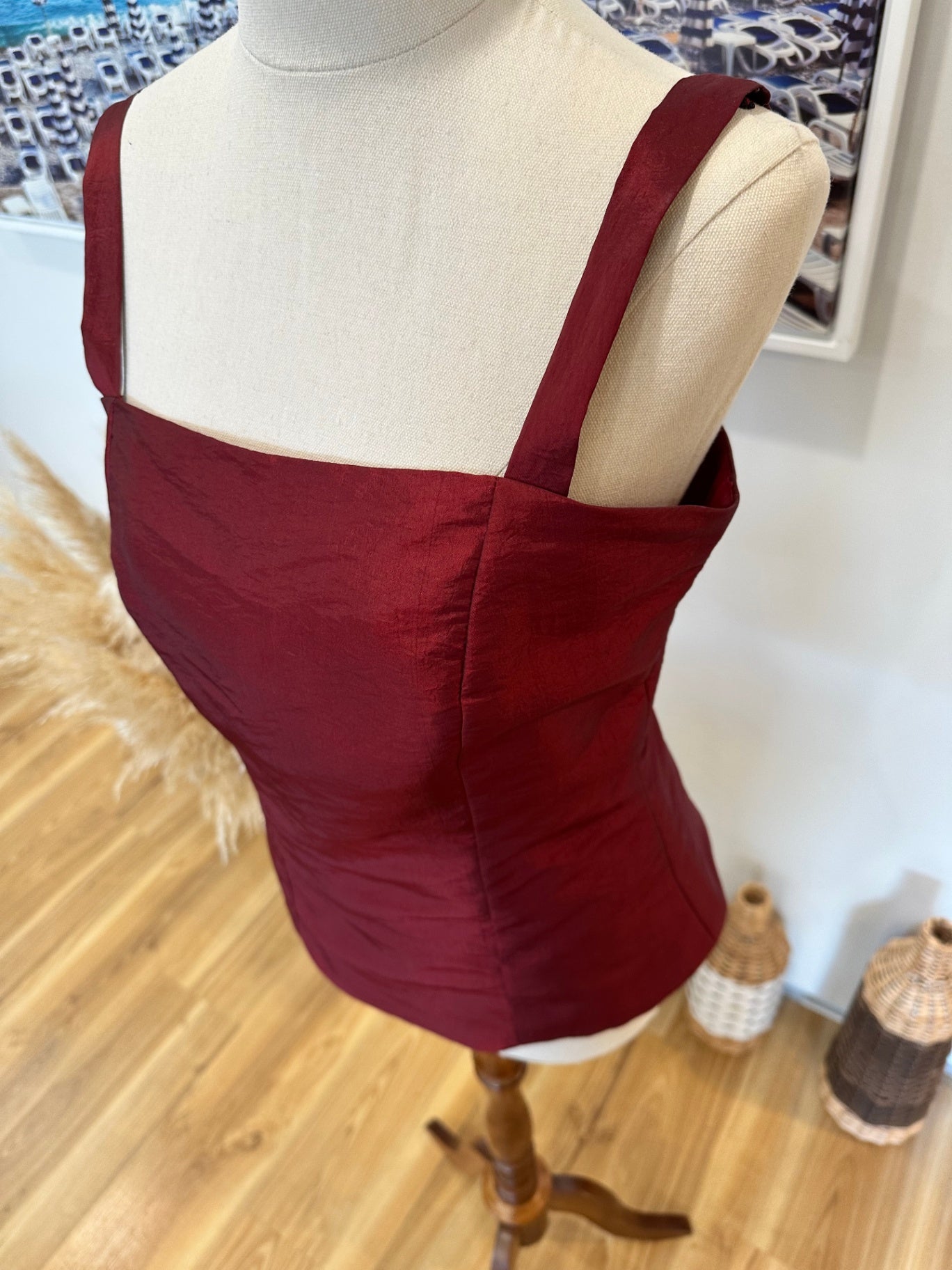 Formal Top - Small / Medium - Burgundy