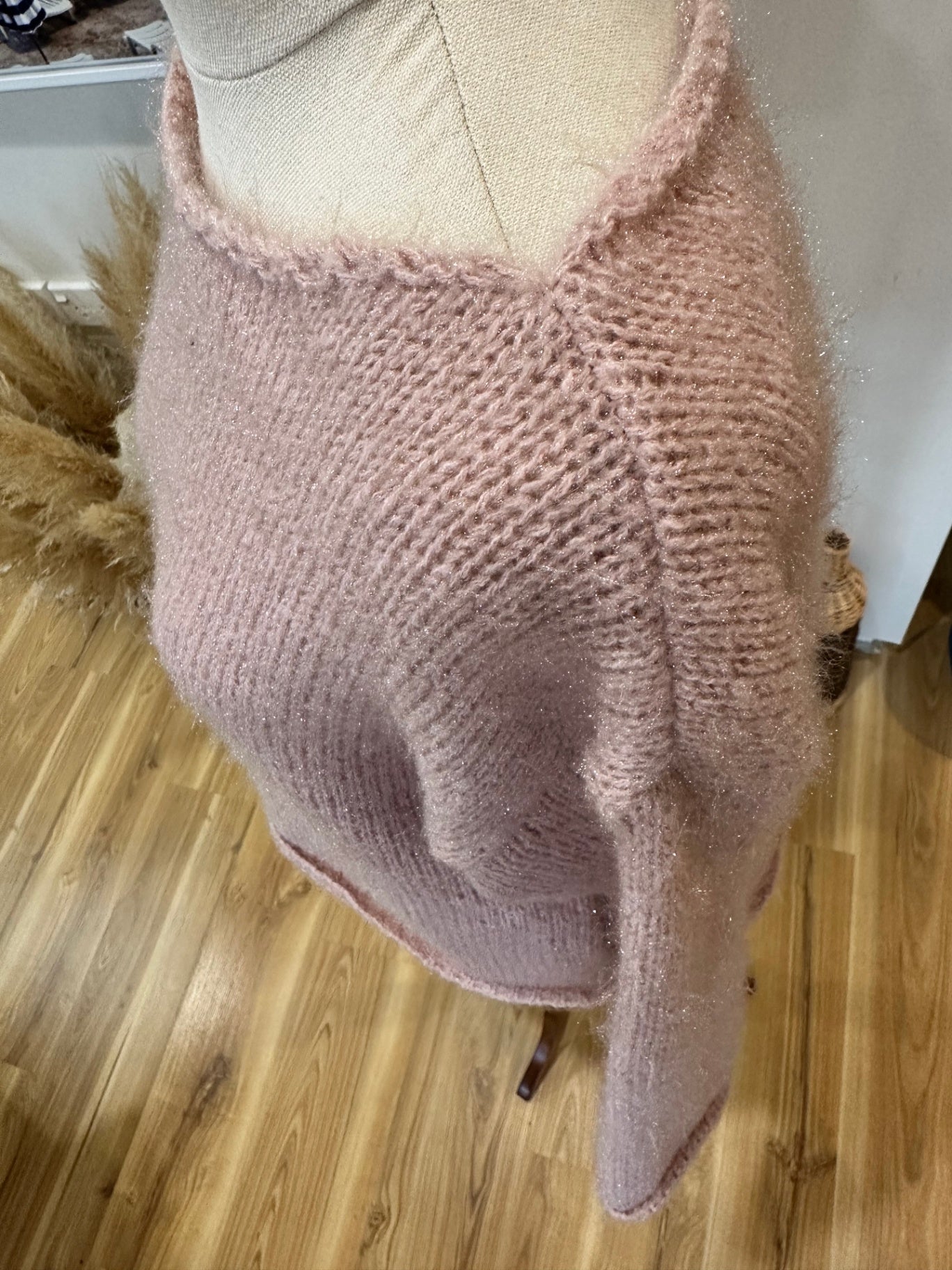 Fluffy Jumper - Pink - Large