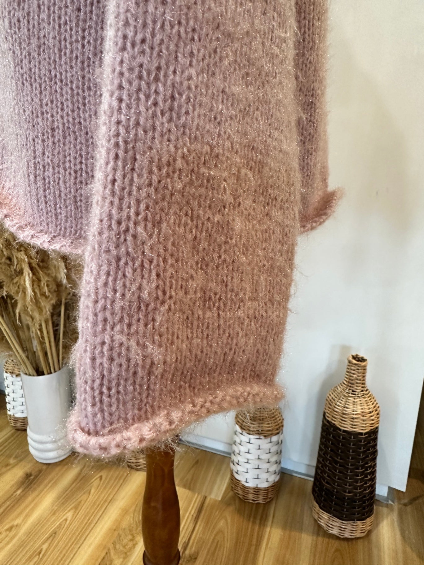 Fluffy Jumper - Pink - Large
