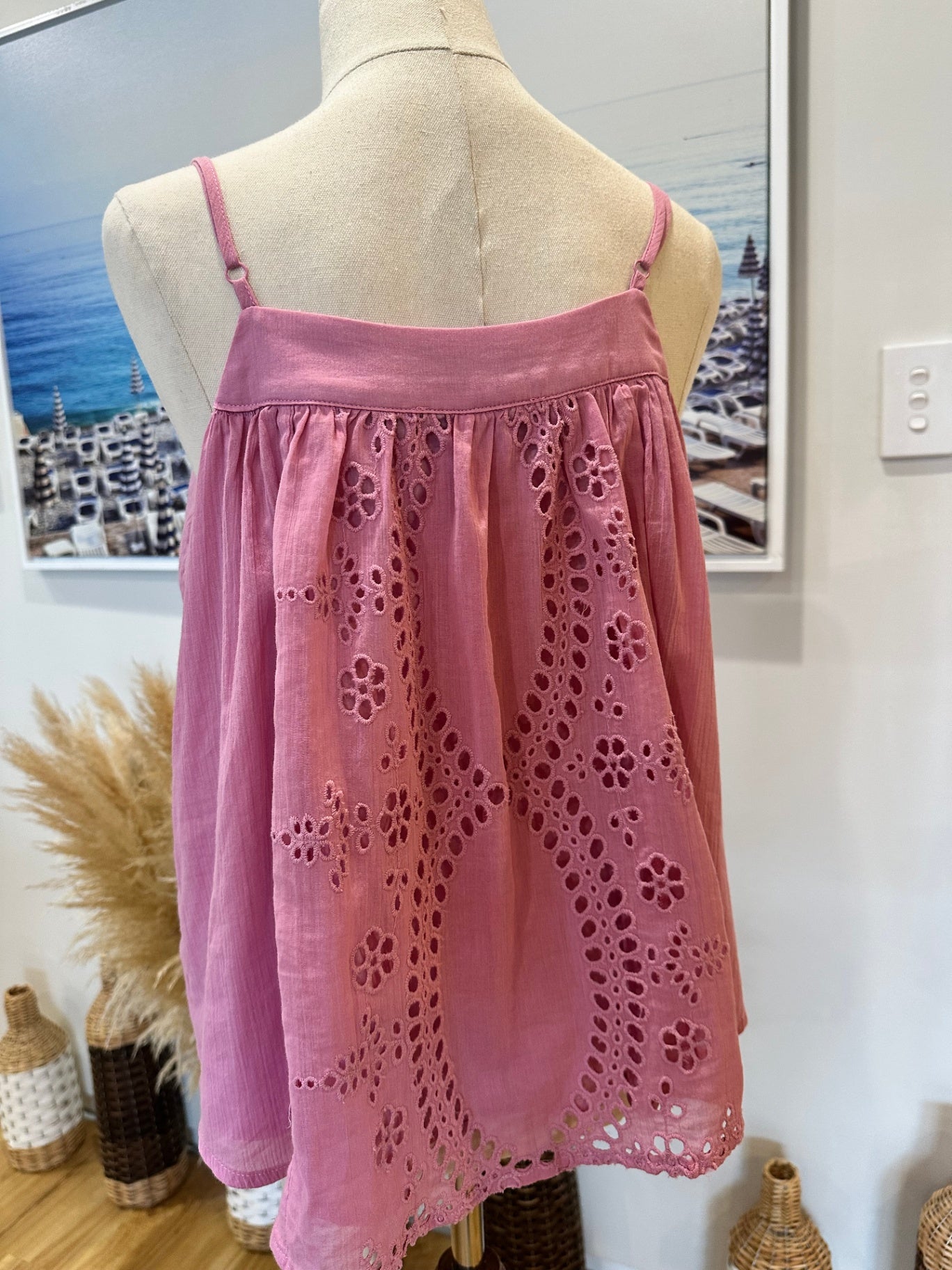 Decjuba - Singlet Top - Small - Pink