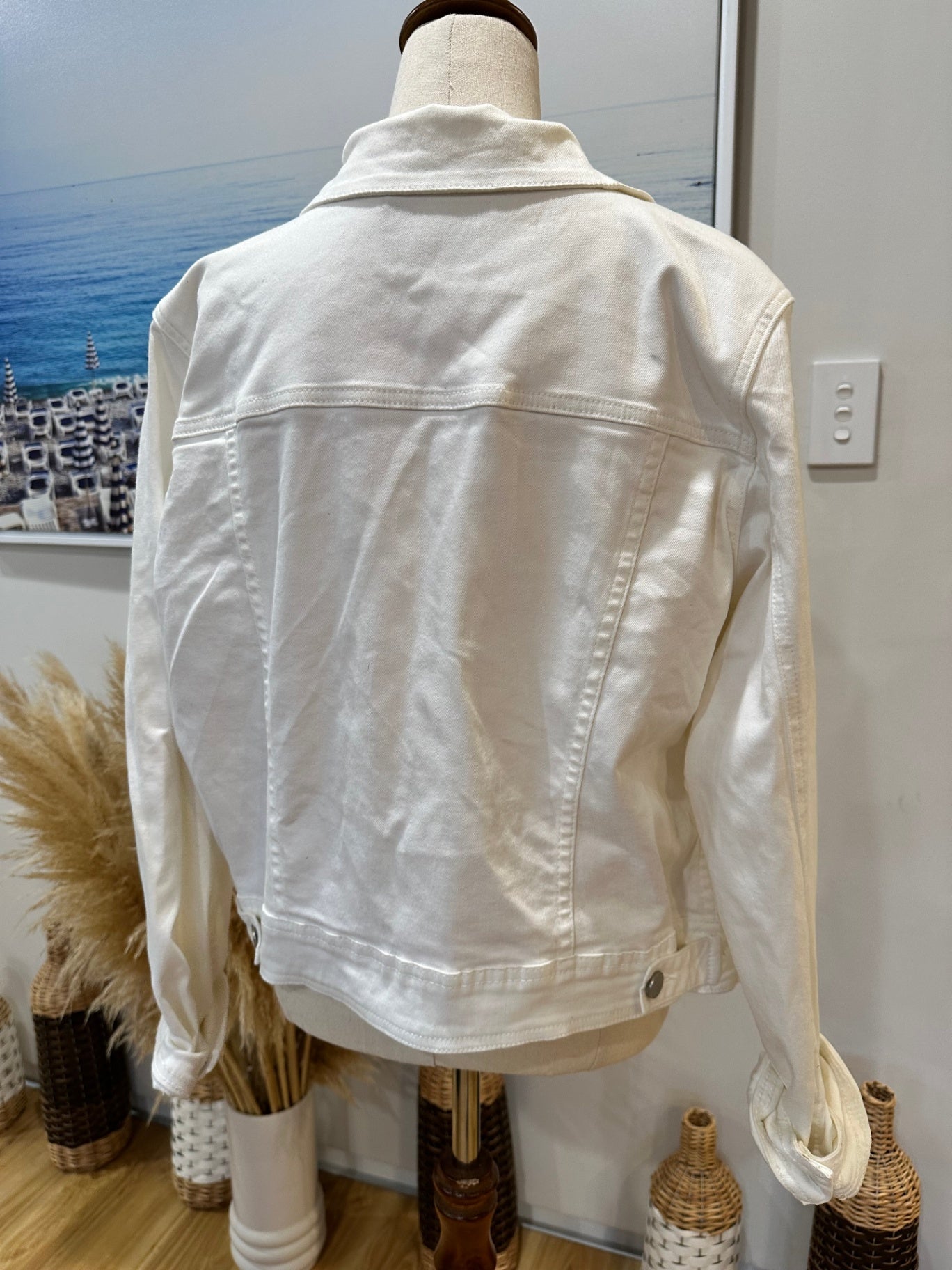 Siren - Denim Jacket - Size 16 - White