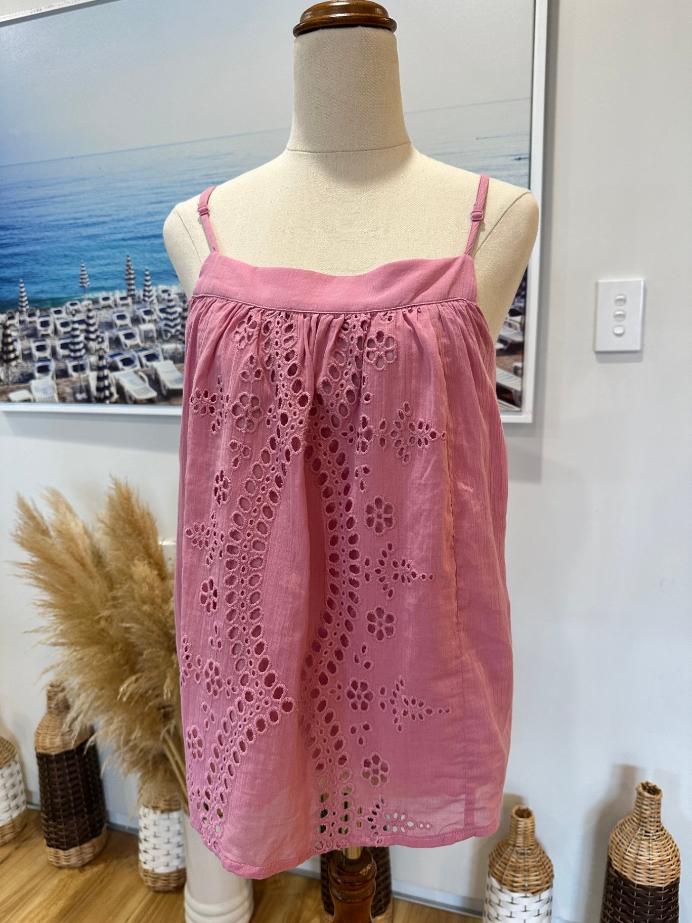 Decjuba - Singlet Top - Small - Pink