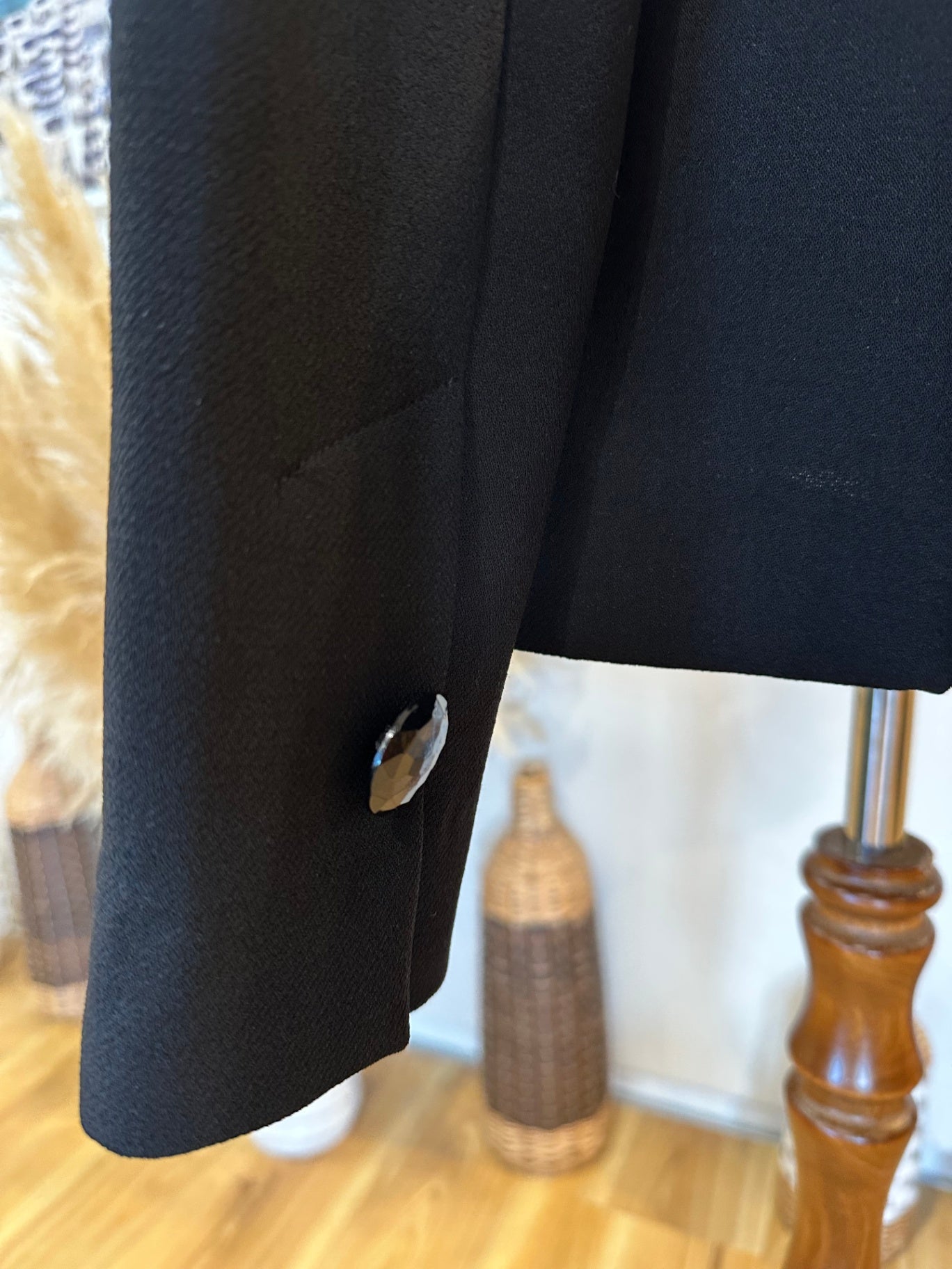 Annah Stretton - Evening Blazer - Small - Black with Jewel features