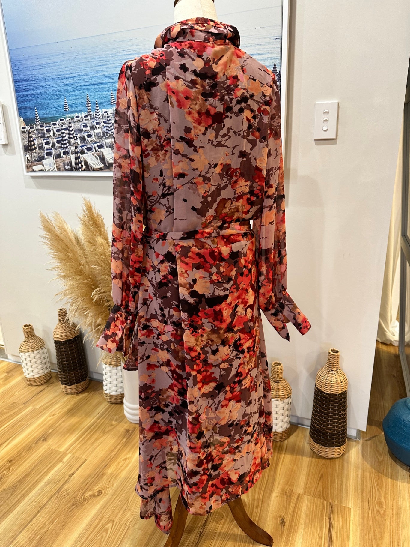 Drama The Label Dress - Medium / Large - Purple / Red / Orange