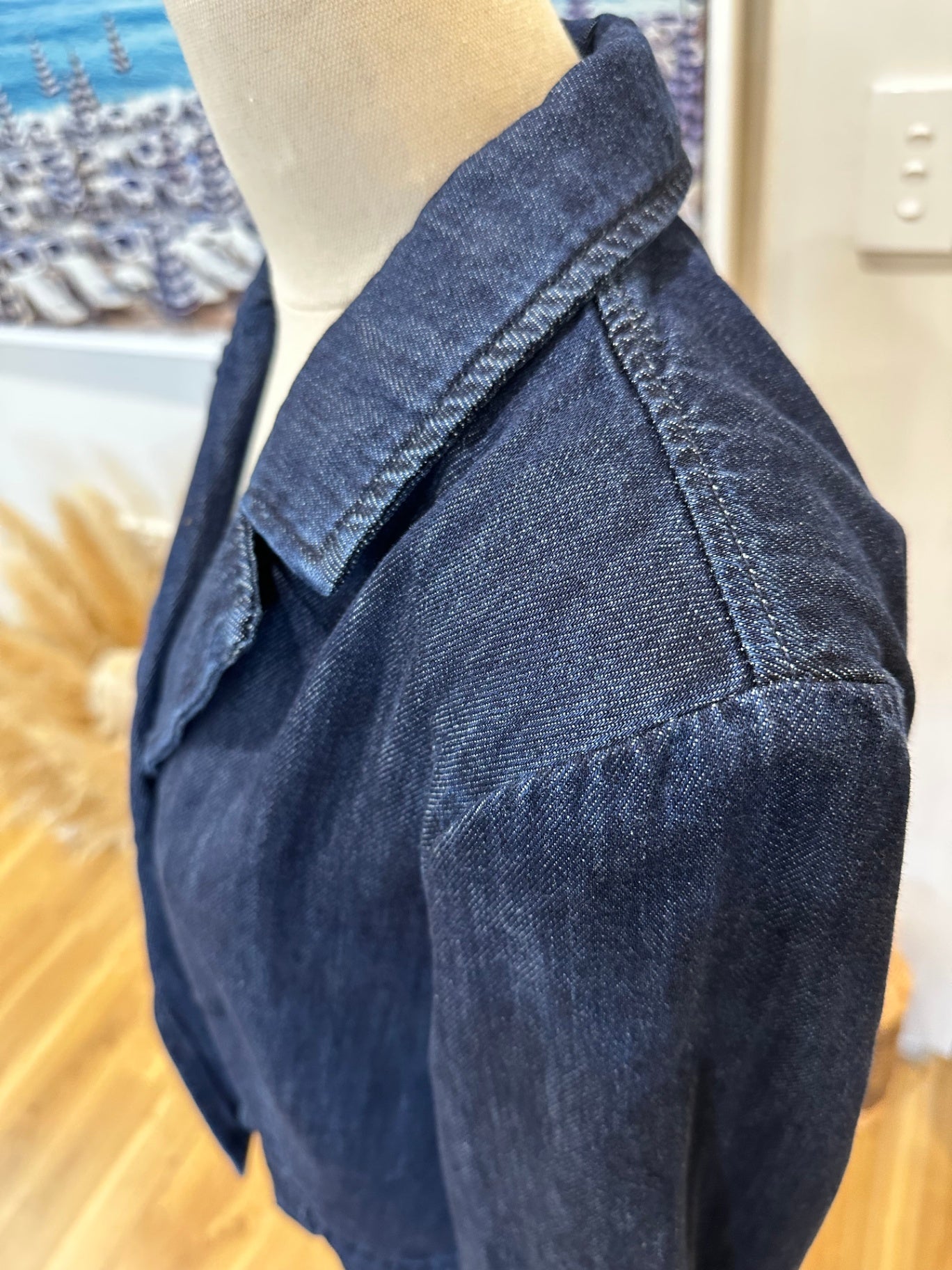 Decjuba - Denim Jacket - Size 10 - Dark Blue