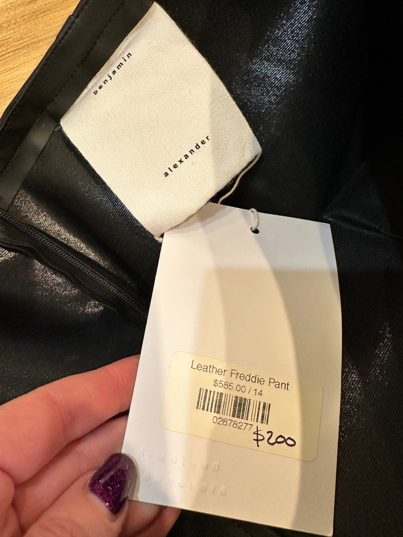 Benjamin Alexander Pants 14 Black
