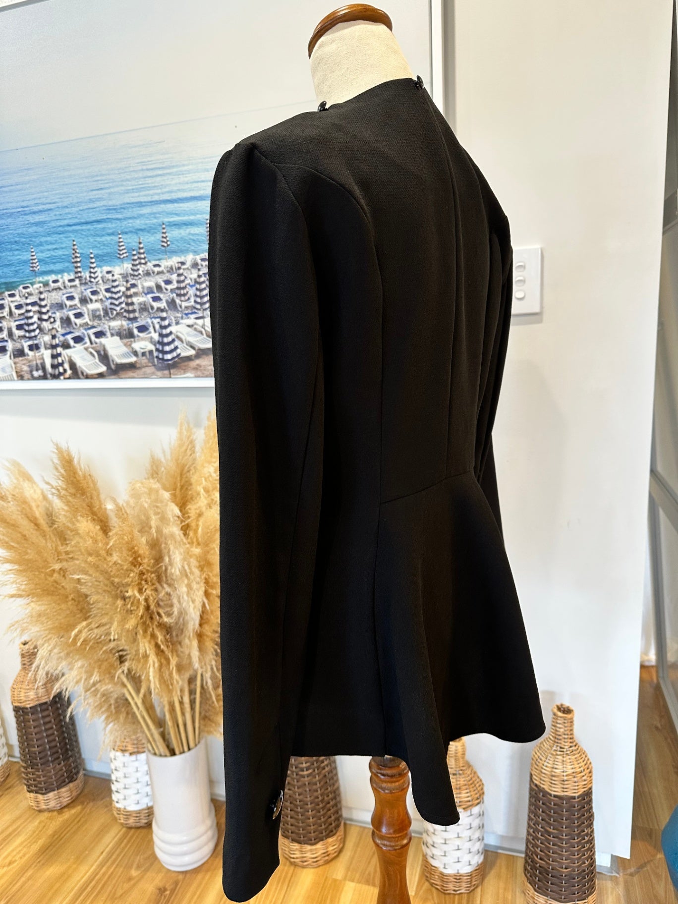 Annah Stretton - Evening Blazer - Small - Black with Jewel features