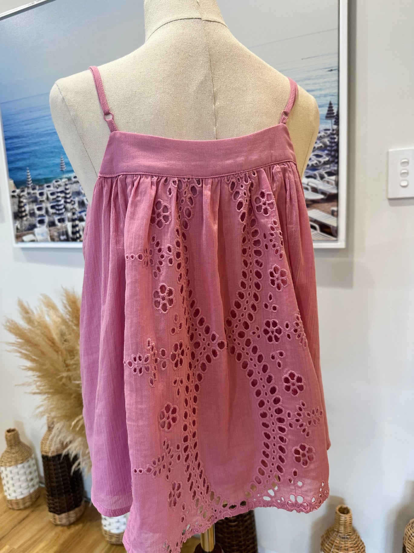 Decjuba - Singlet Top - Small - Pink