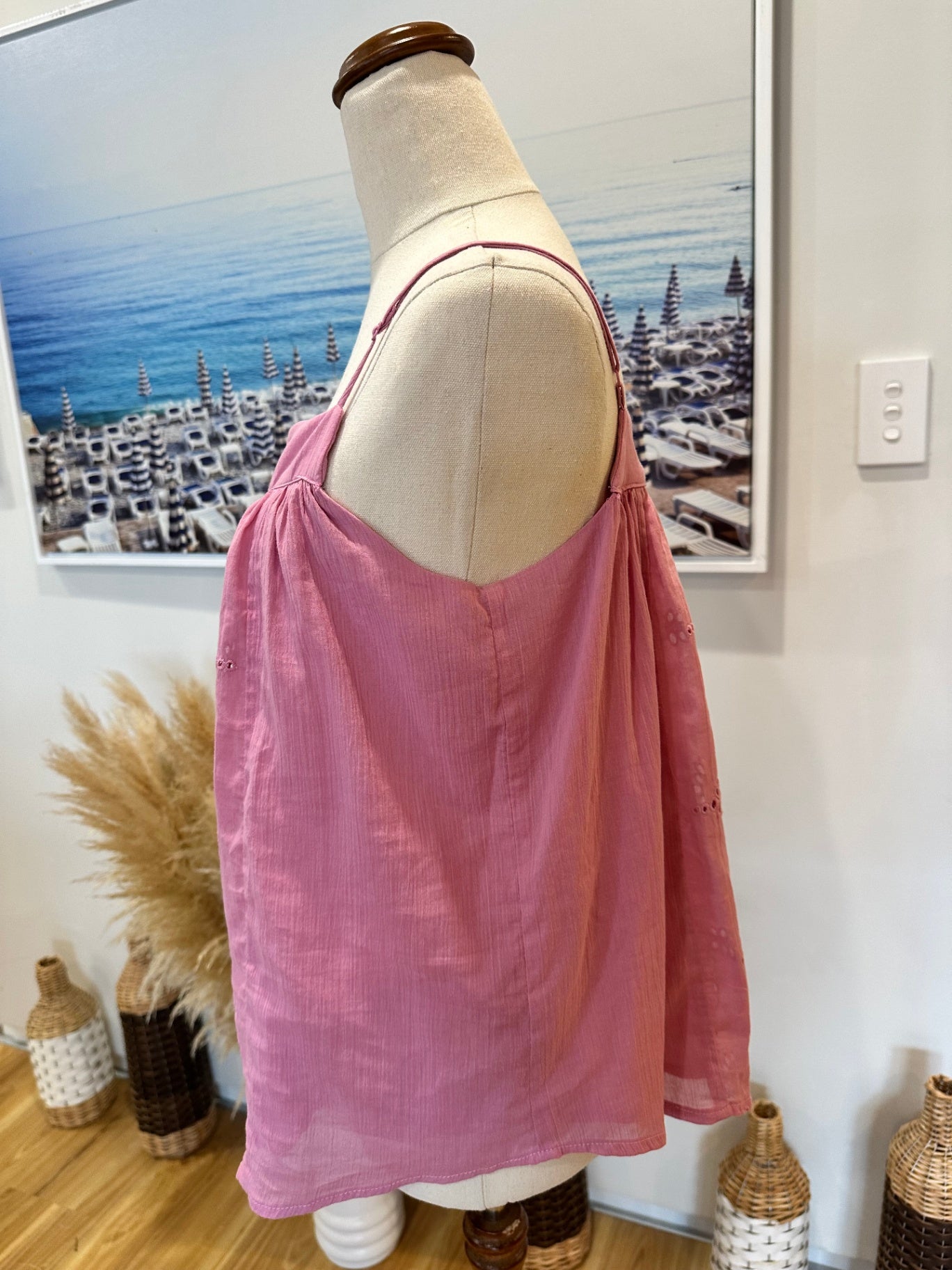 Decjuba - Singlet Top - Small - Pink