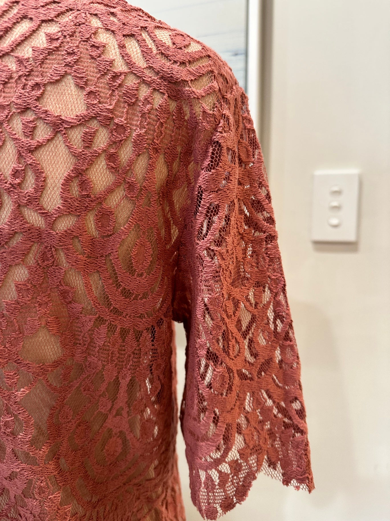 Decjuba - Lace Blouse - Extra Small - Pink