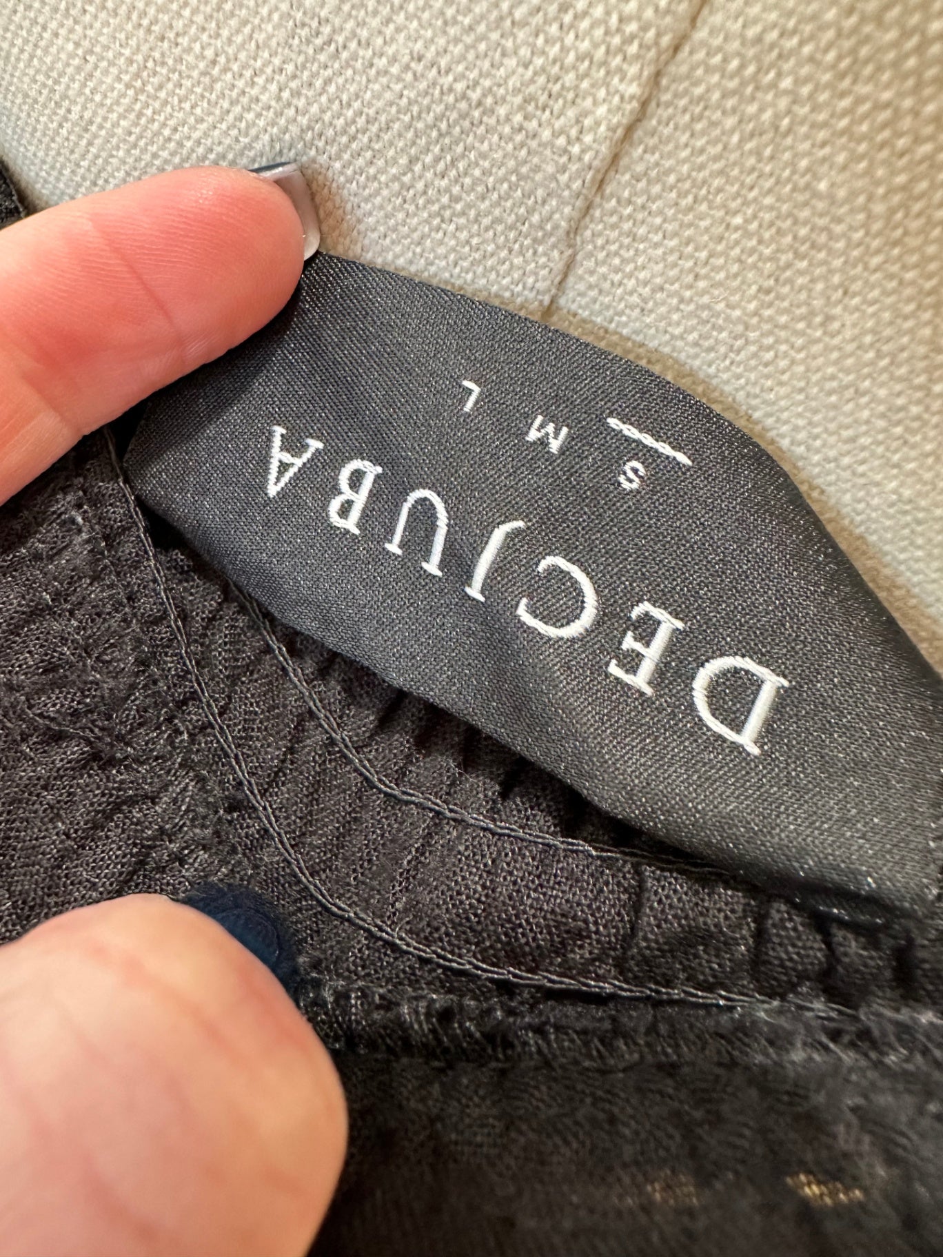 Decjuba - Black Jumpsuit - Size Small - 30% Linen