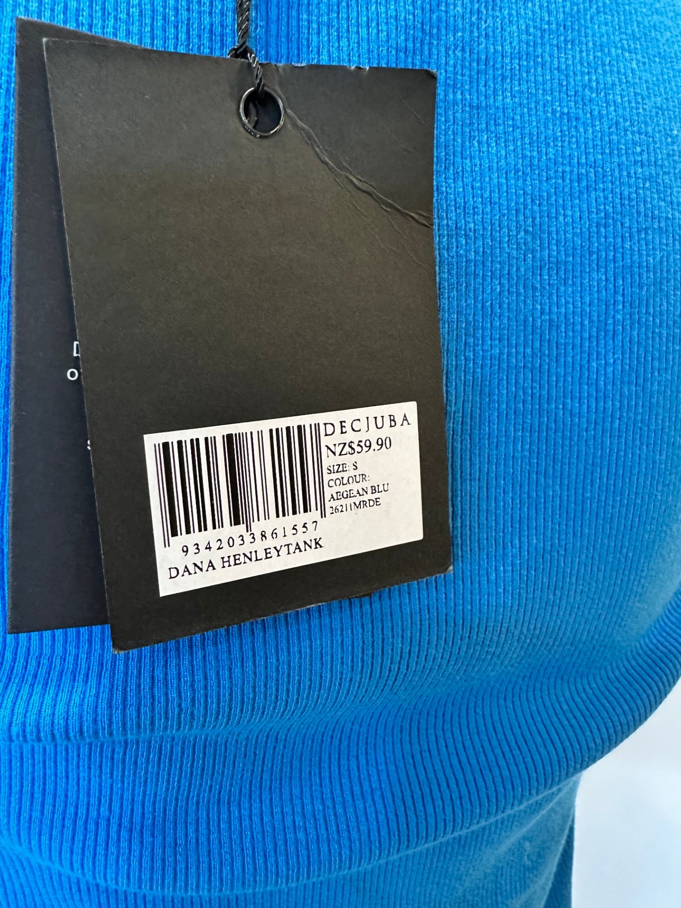 Decjuba - Singlet Top - Small - Blue - NEW