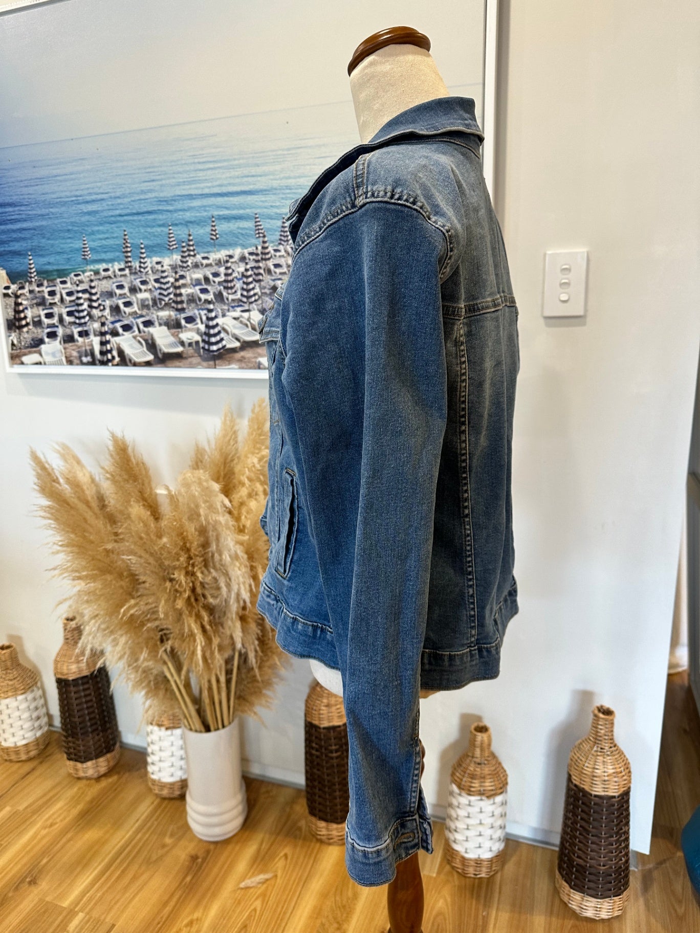 Decjuba - Denim Jacket - Size 12 - Blue