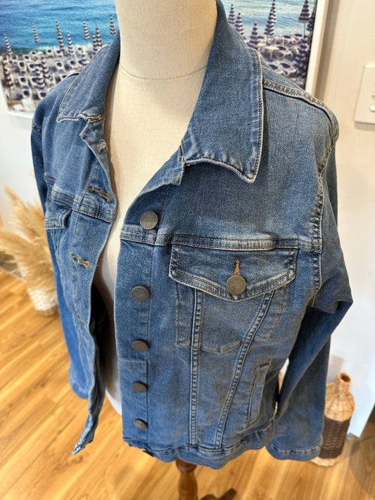 Decjuba - Denim Jacket - Size 12 - Blue
