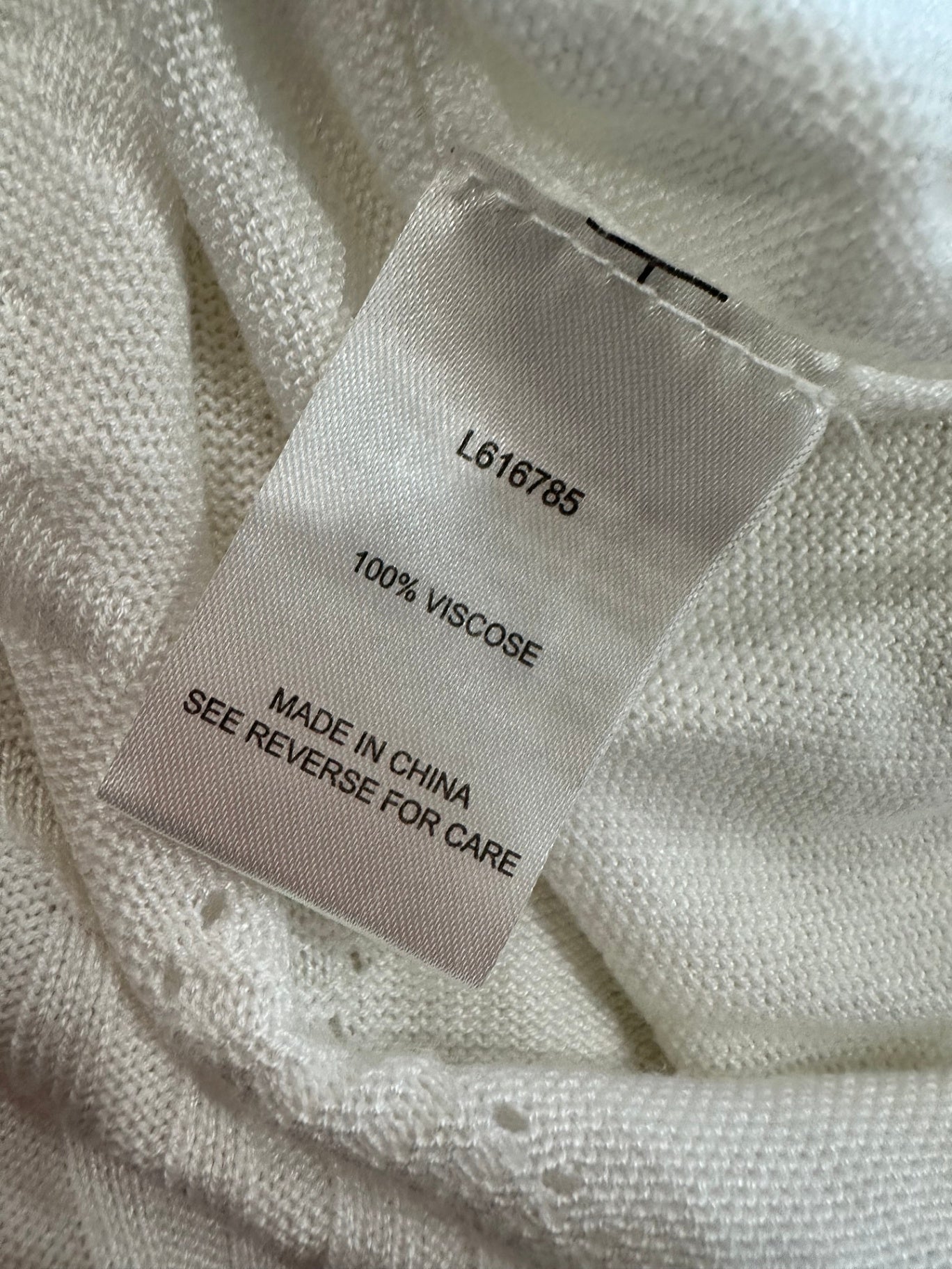 Long Lost - Textured Bohemian Jumper - Size 12 - Cream