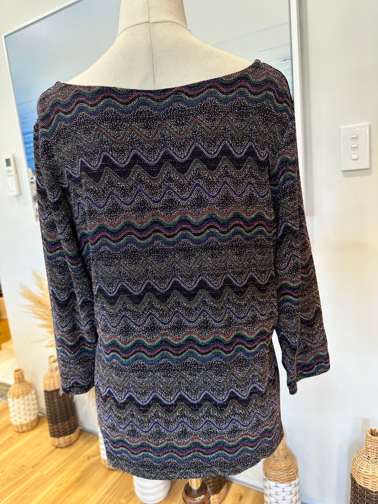 Chico Loco - Stretchy Top - Extra Large - Multicoloured w Sparkles