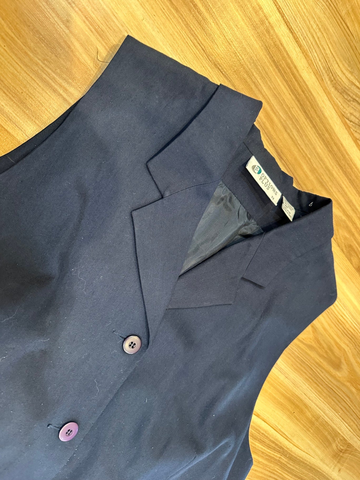 Navy Vest - Options - Size 22