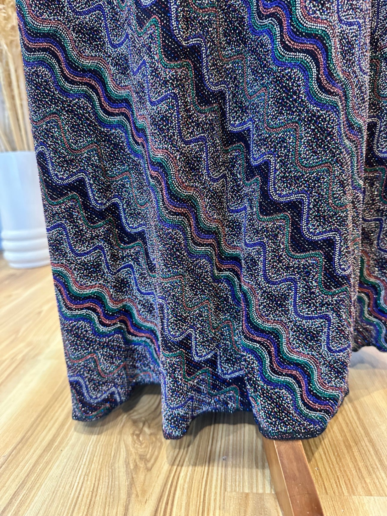 Chico Loco - Stretchy Skirt - Size 14 - Multicolour w Sparkles