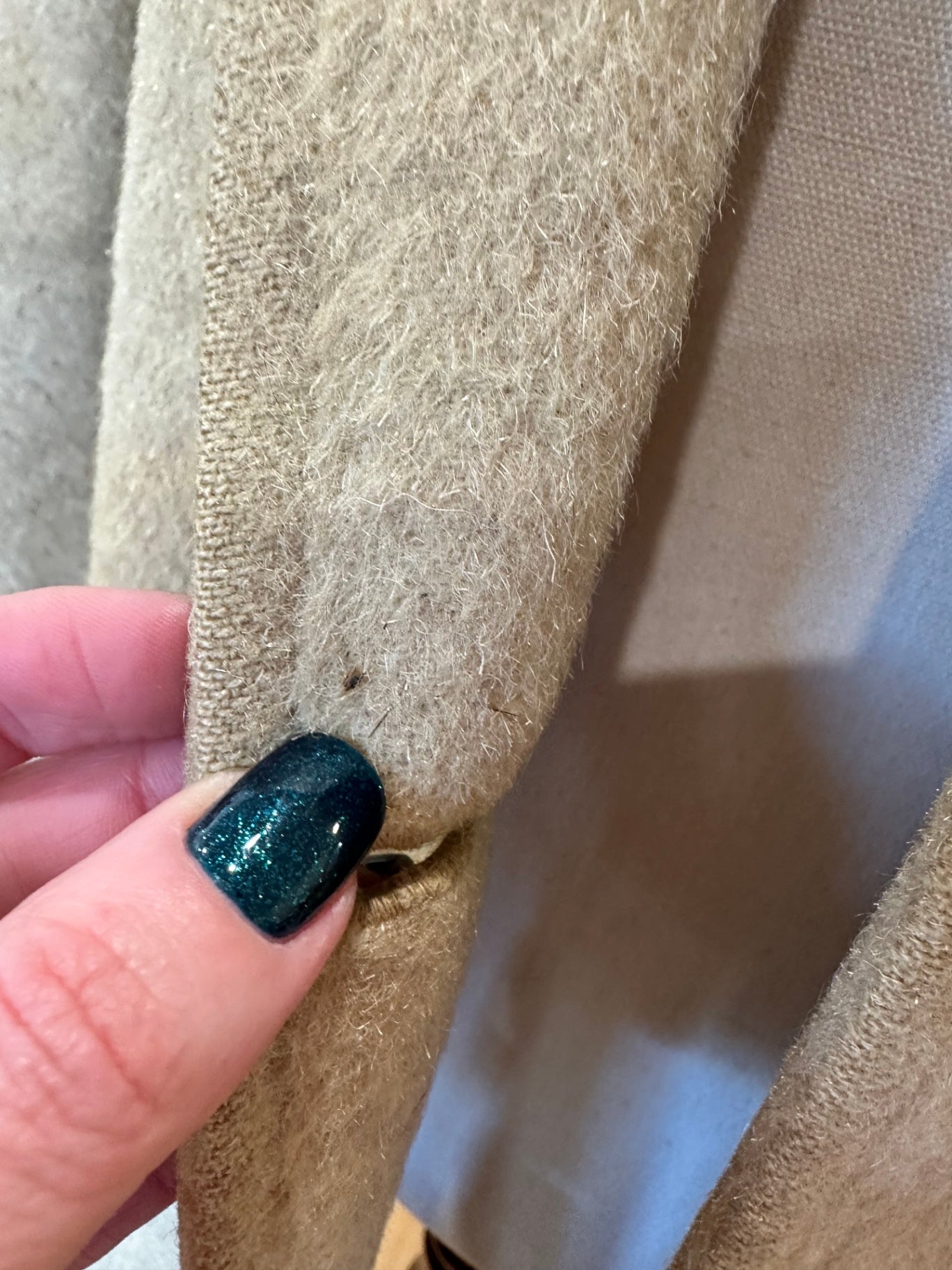 Vintage - Wool + Cashmere Coat - Medium - Cream / Beige