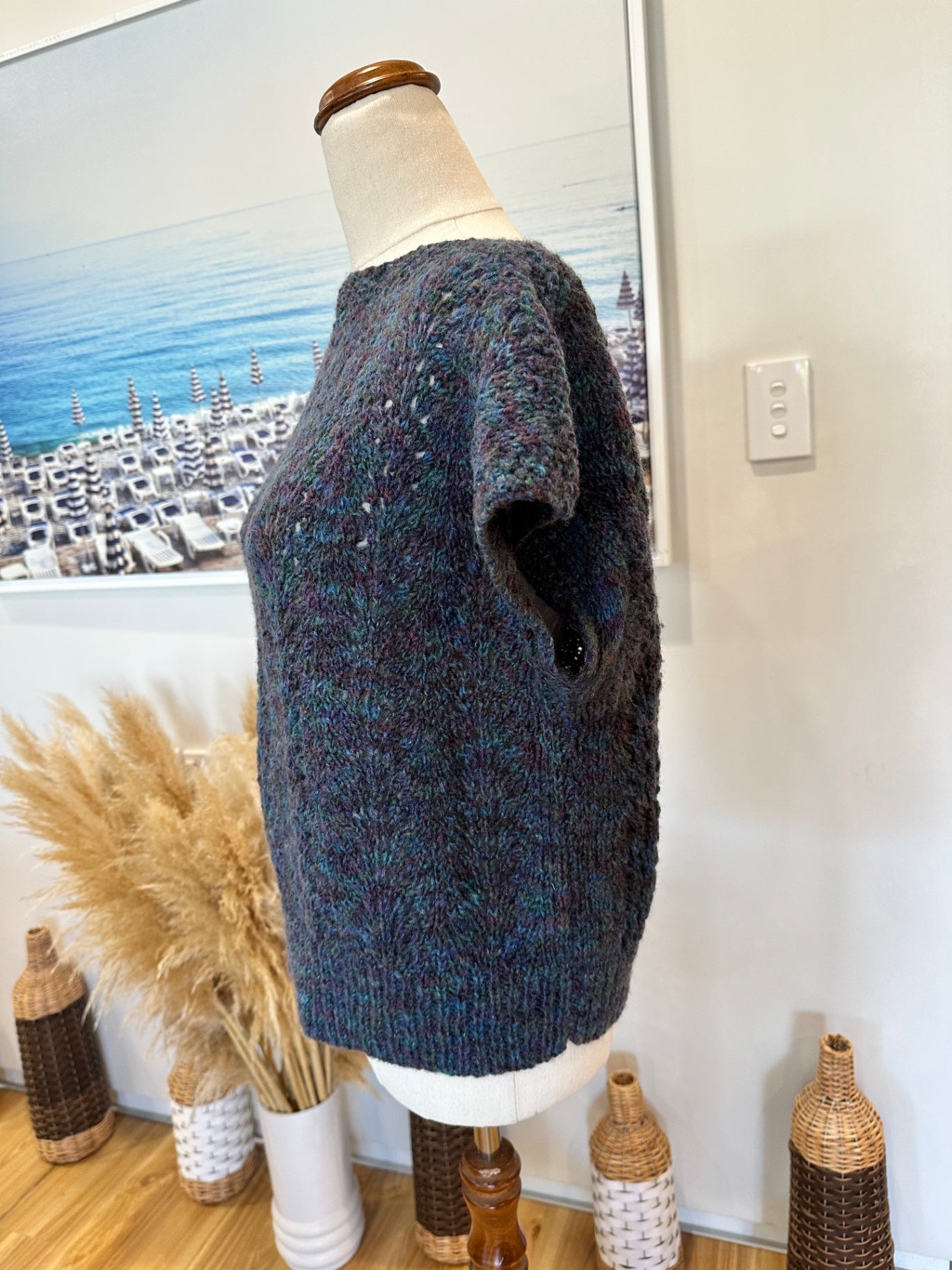 Vest - Likely Wool - Ocean tones - Medium