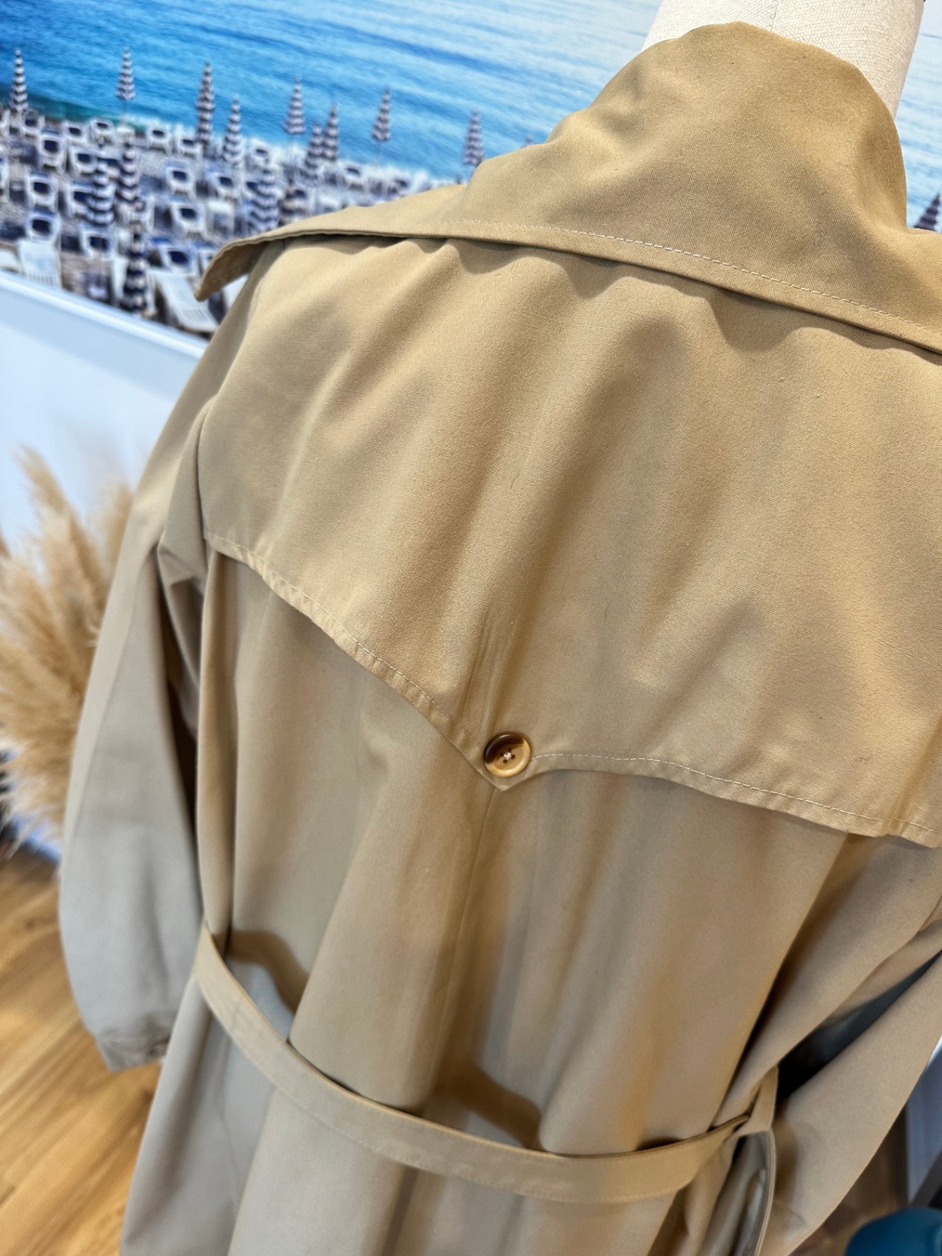 Vintage Trench Coat - Medium - Beige