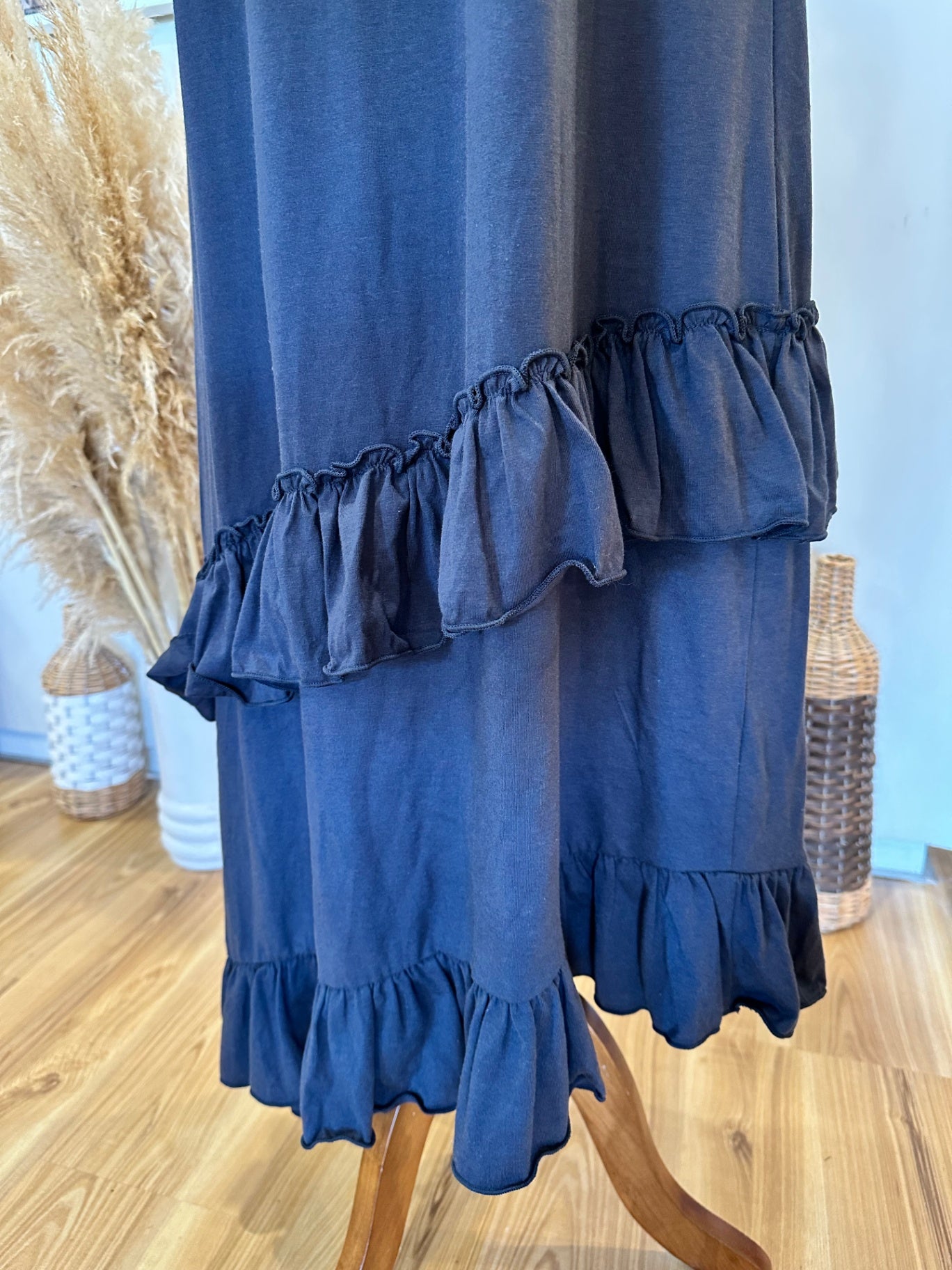 Emerge - Summer Dress - Size 14 - Navy Blue / Grey