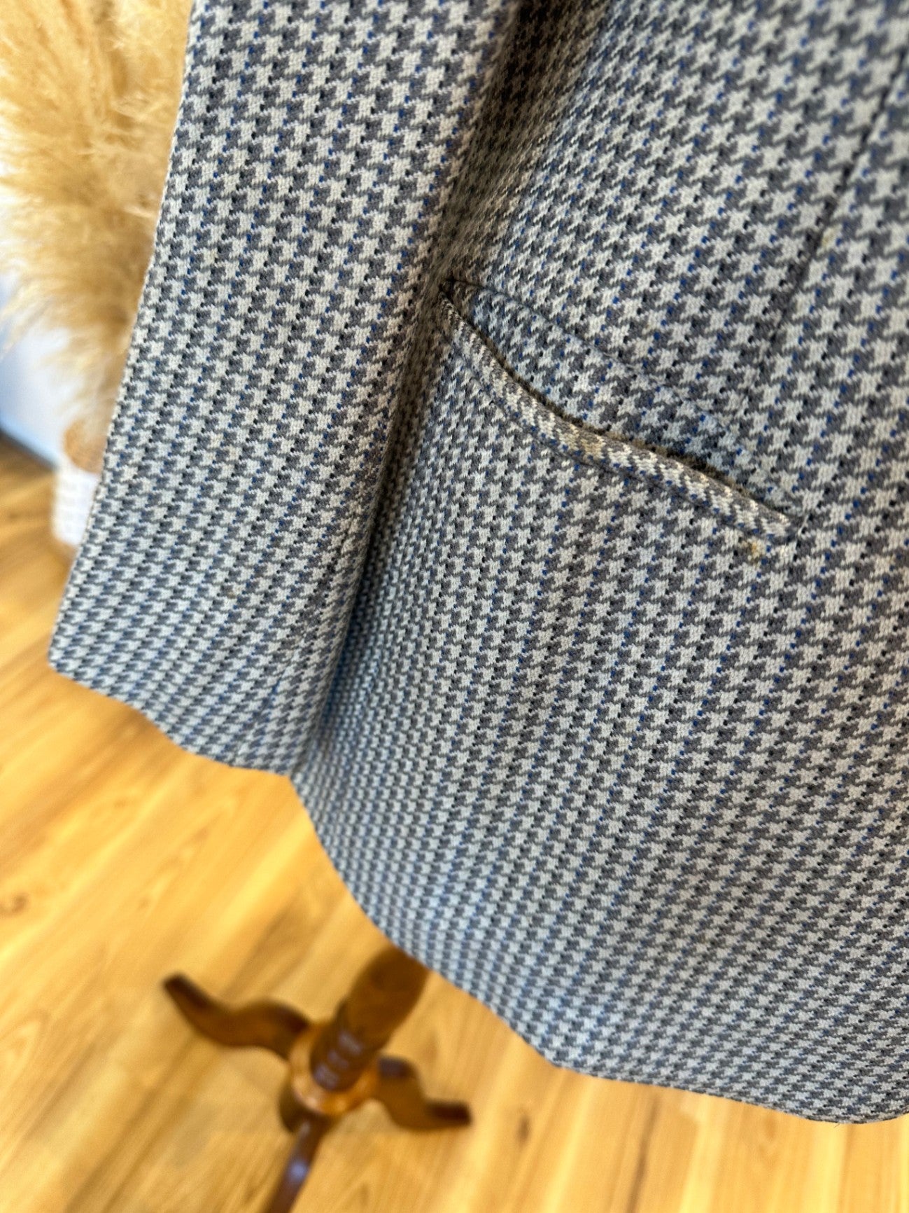 Vintage Blazer - Small / Medium - Worsted with Cashmere + Mink - Beige and brown