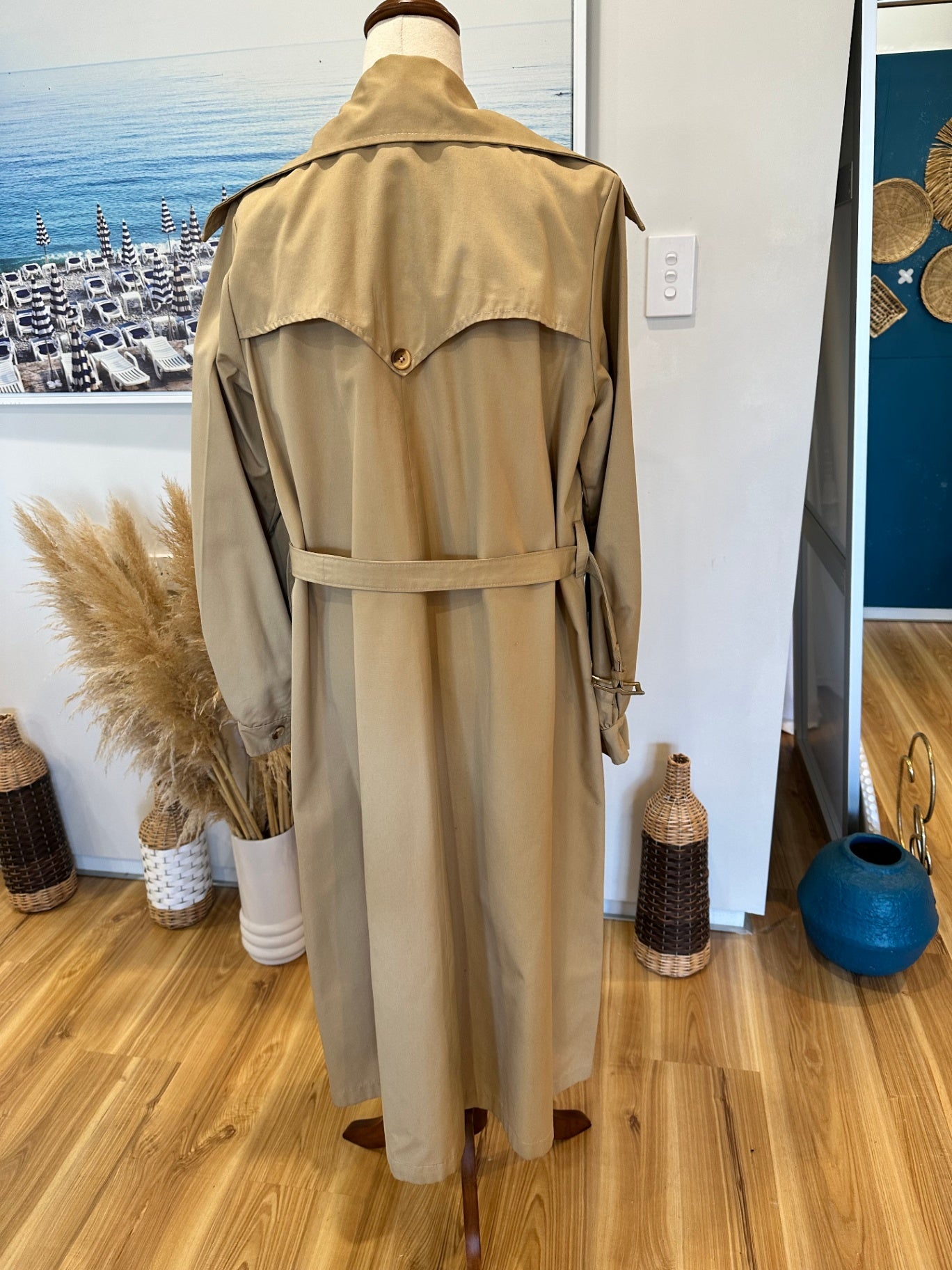 Vintage Trench Coat - Medium - Beige