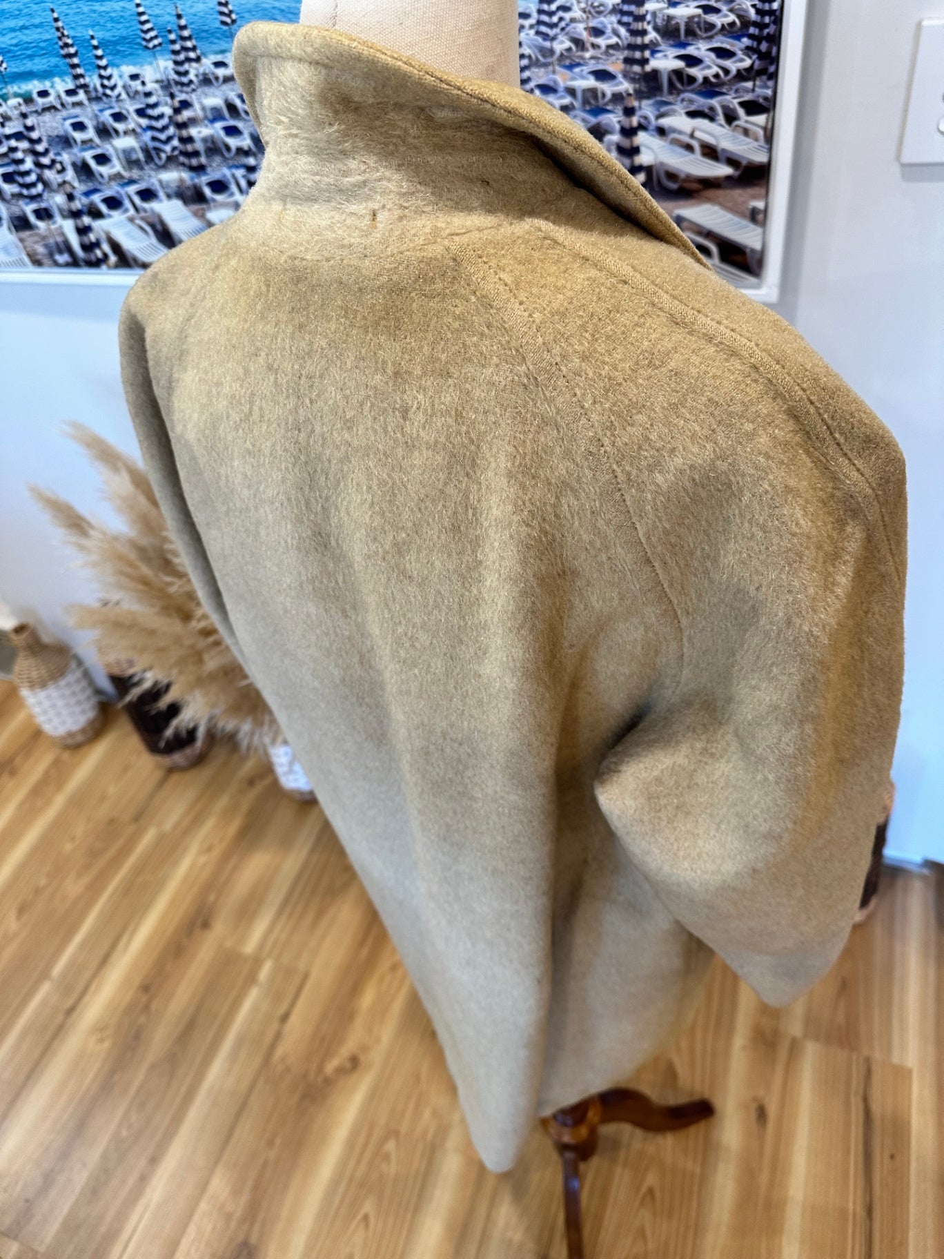 Vintage - Wool + Cashmere Coat - Medium - Cream / Beige