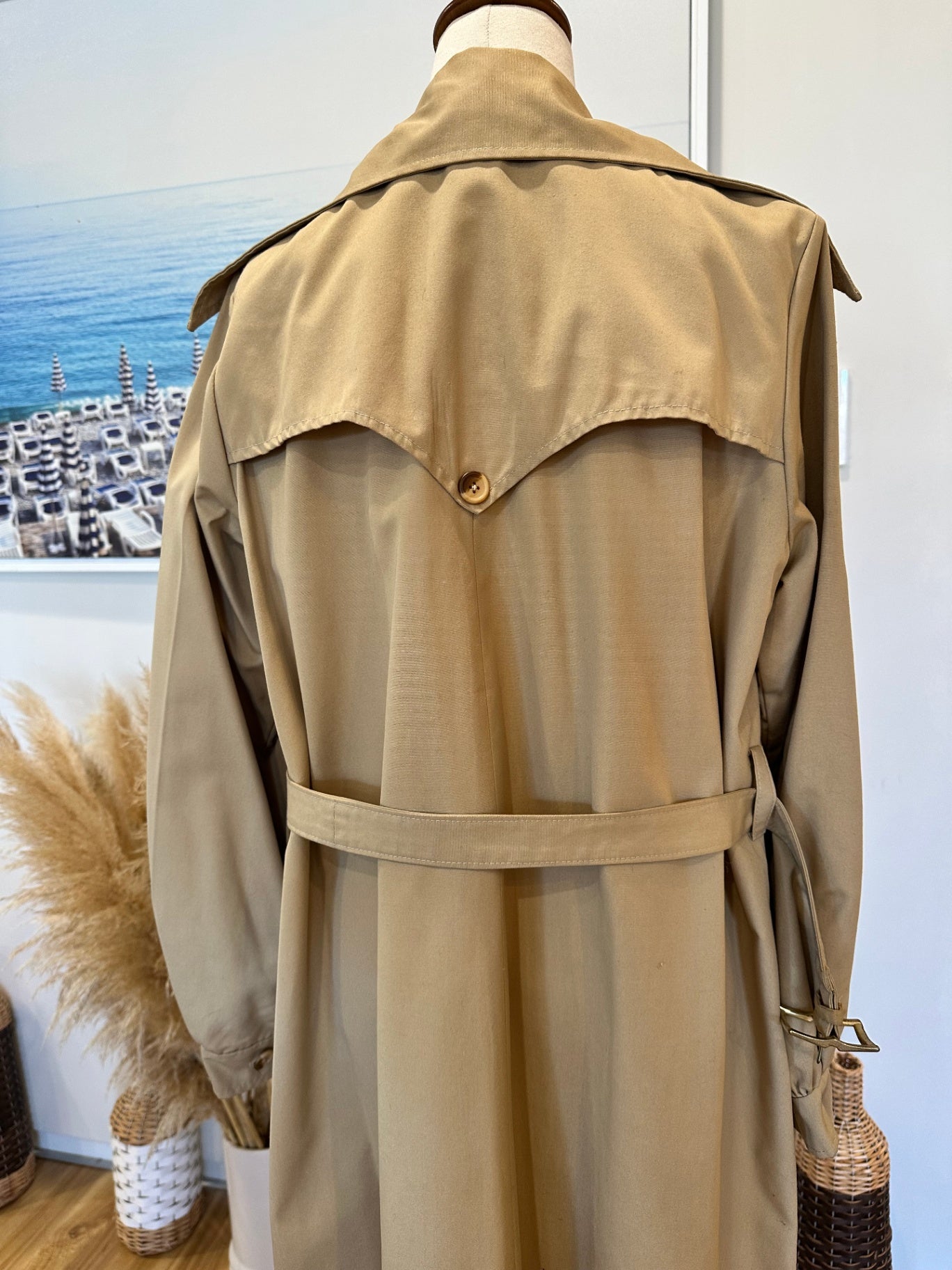 Vintage Trench Coat - Medium - Beige