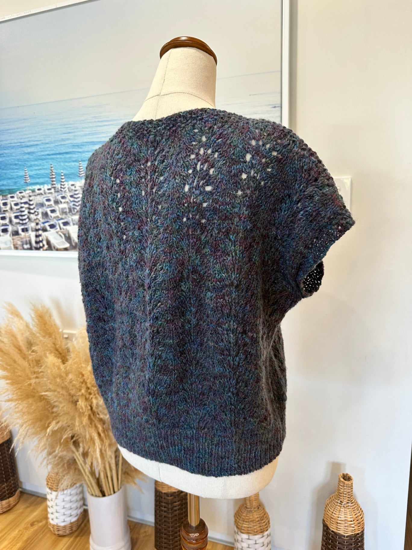 Vest - Likely Wool - Ocean tones - Medium