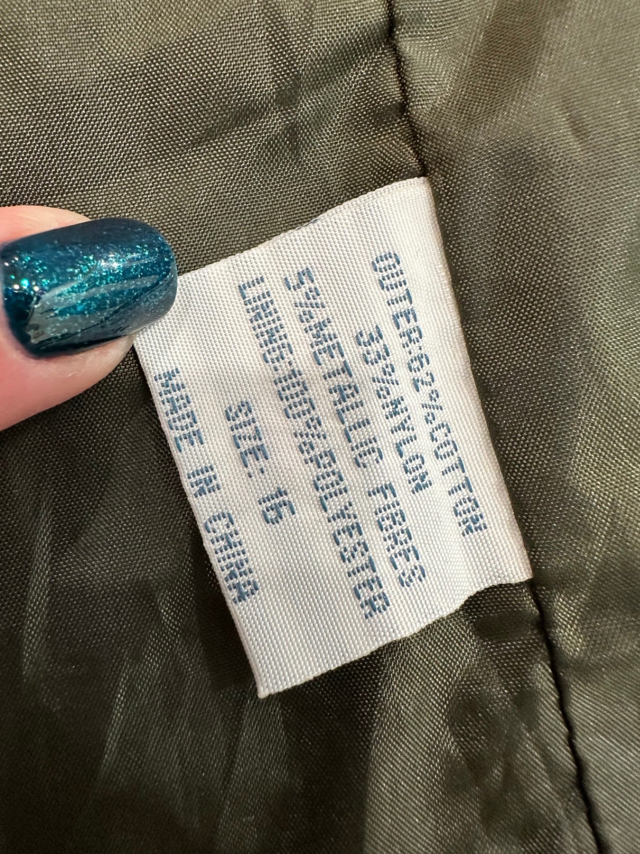 Capture - Spring Coat - Size 16 - Olive Green