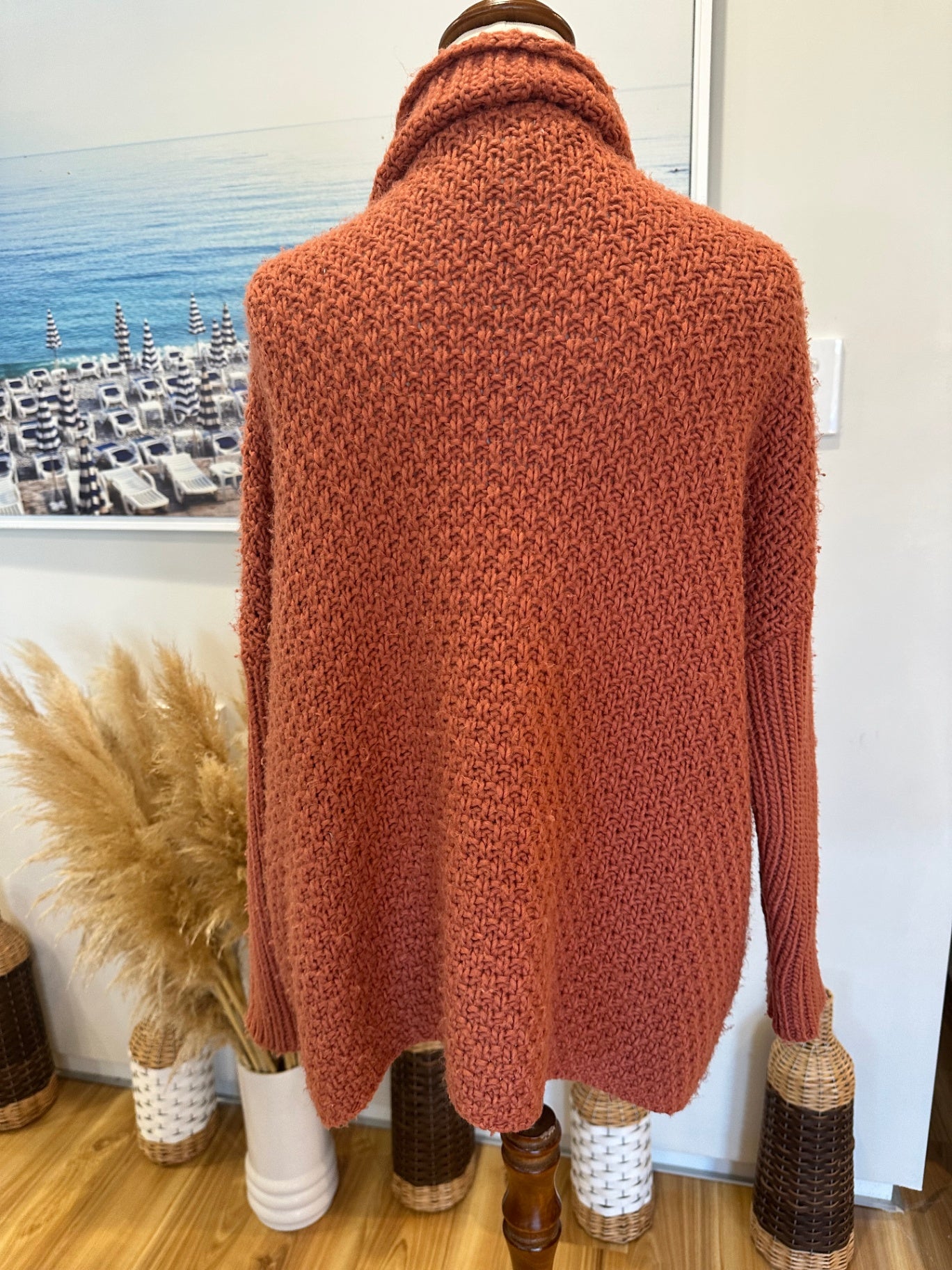 Forever 21 - Cardigan - Tangerine - Small / Medium - Some Pilling