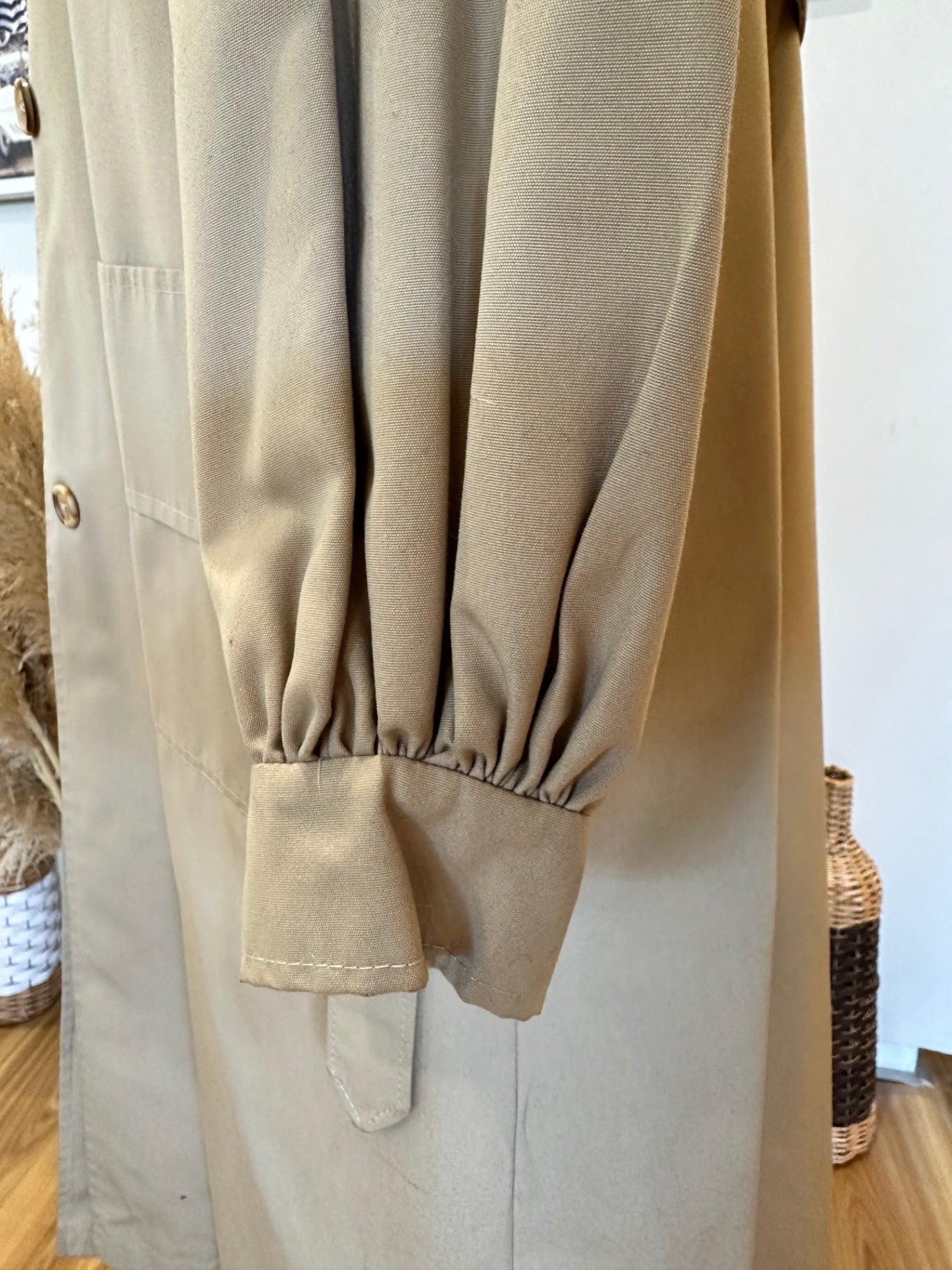 Vintage Trench Coat - Medium - Beige