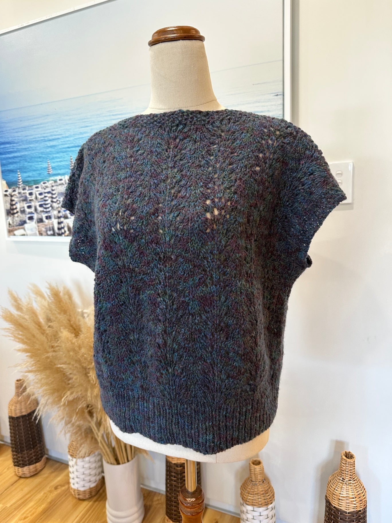 Vest - Likely Wool - Ocean tones - Medium