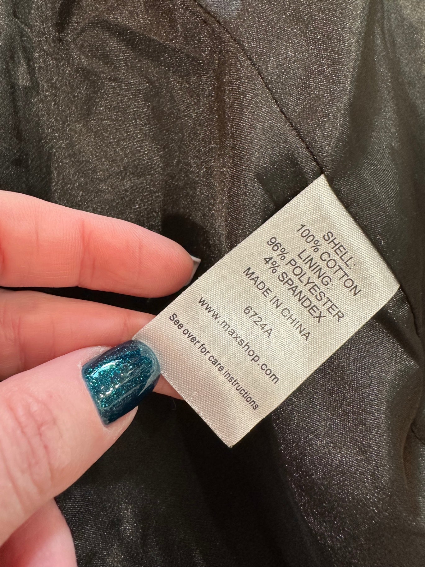 Max - Black Velver Blazer - Size 14