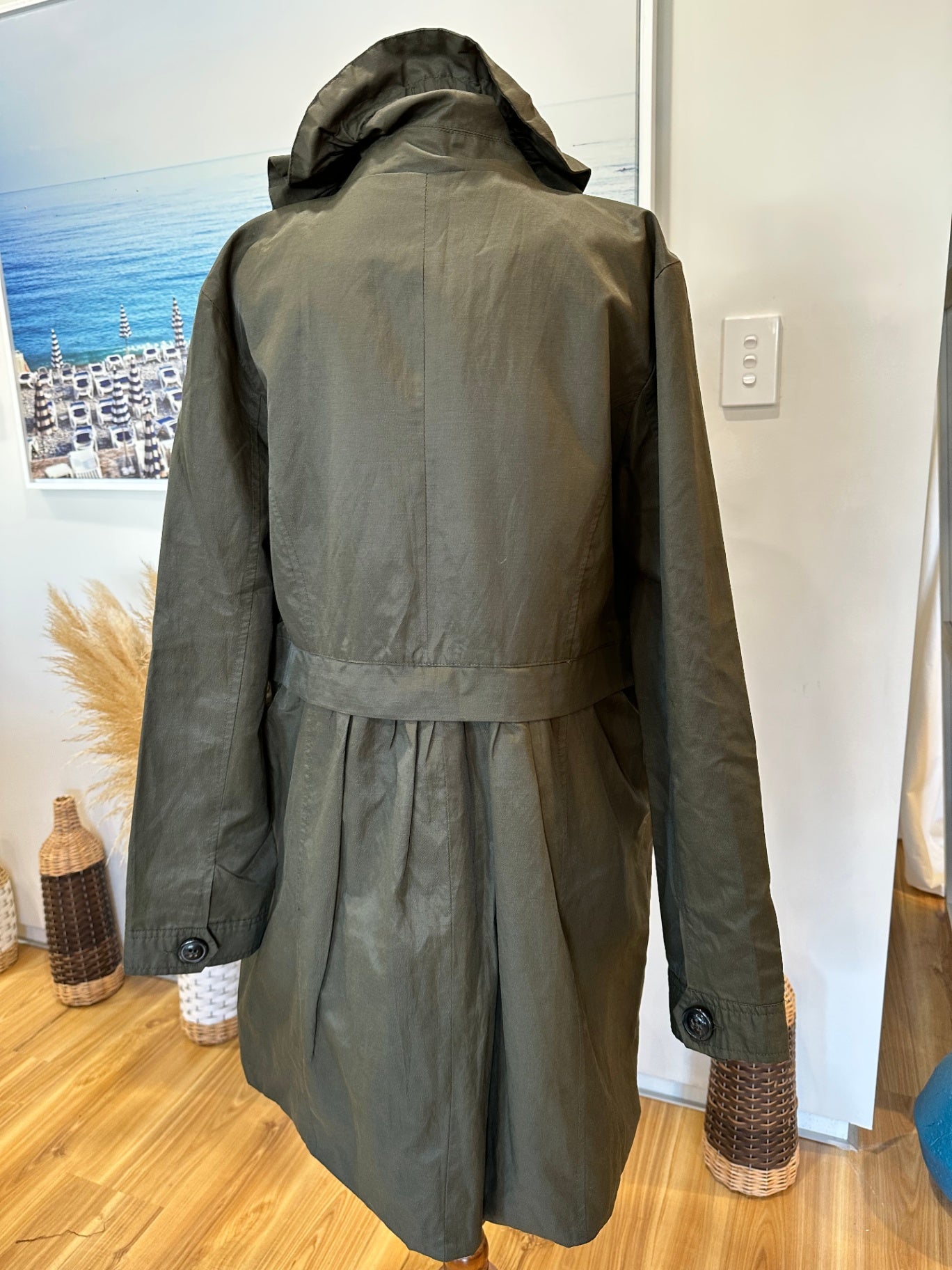 Capture - Spring Coat - Size 16 - Olive Green